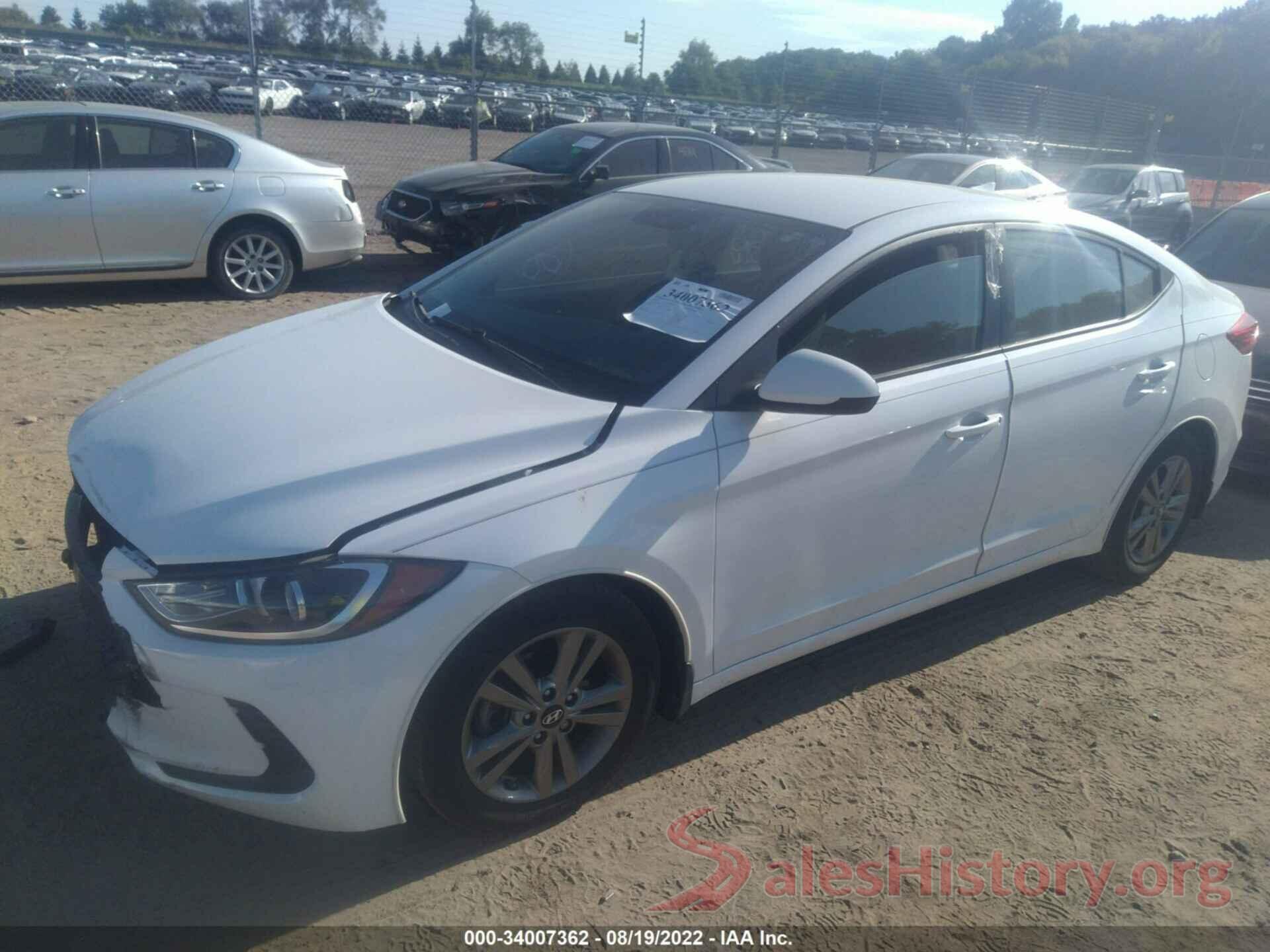 5NPD84LF9JH374502 2018 HYUNDAI ELANTRA