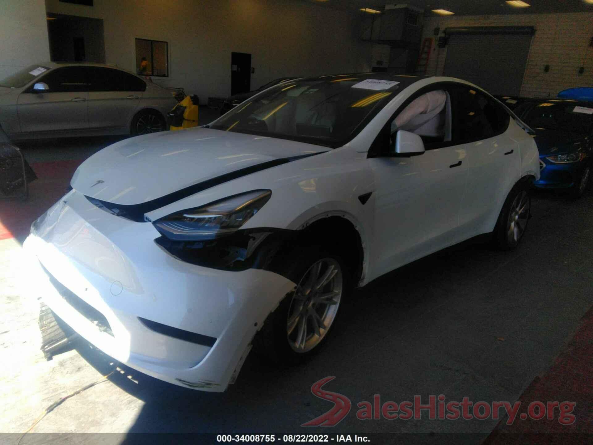 5YJYGDEE2LF047725 2020 TESLA MODEL Y