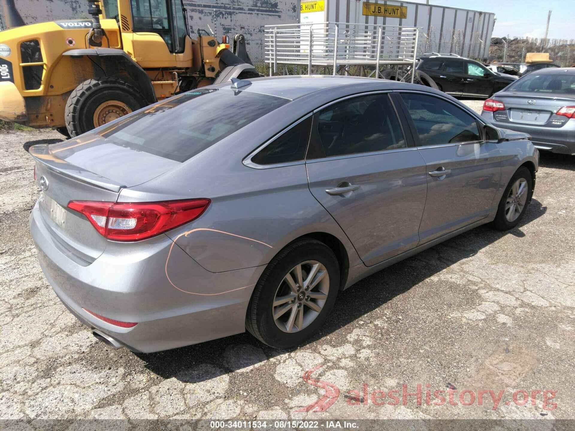 5NPE24AF5GH395087 2016 HYUNDAI SONATA