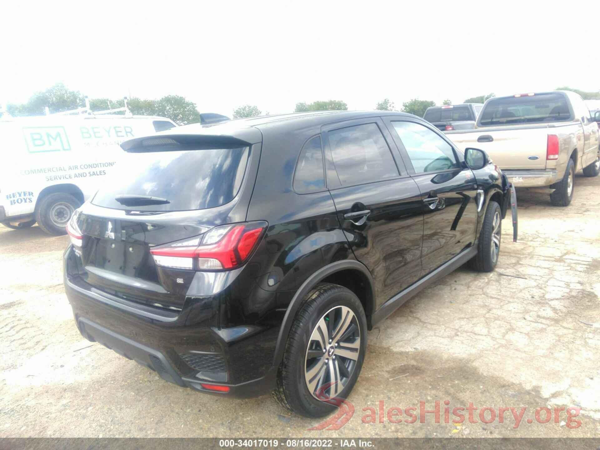 JA4APVAUXNU013606 2022 MITSUBISHI OUTLANDER SPORT