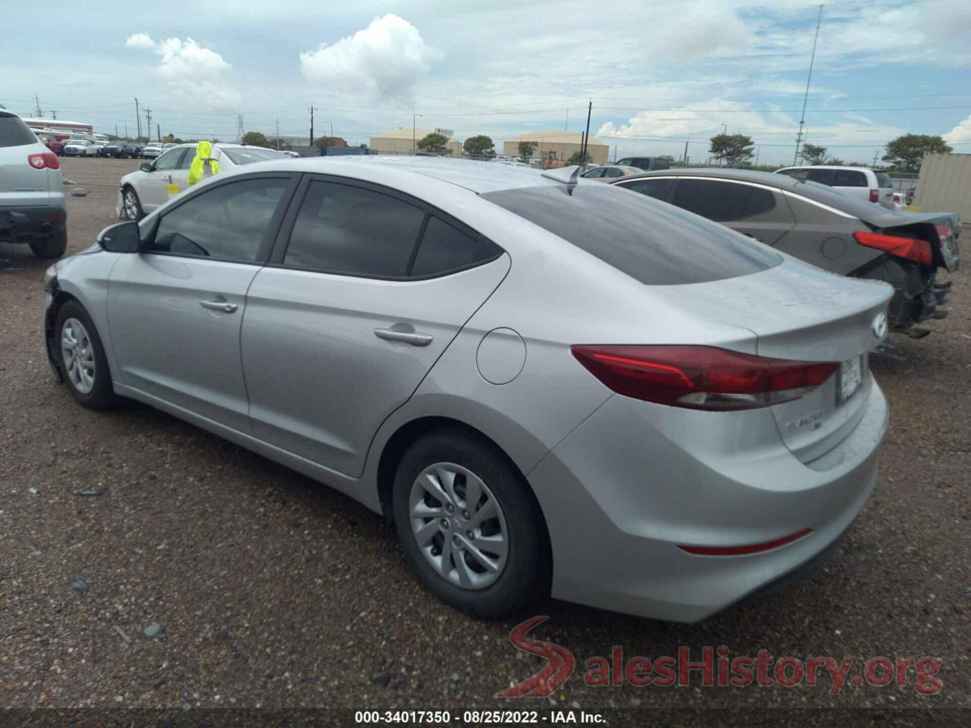 5NPD74LF6HH155249 2017 HYUNDAI ELANTRA