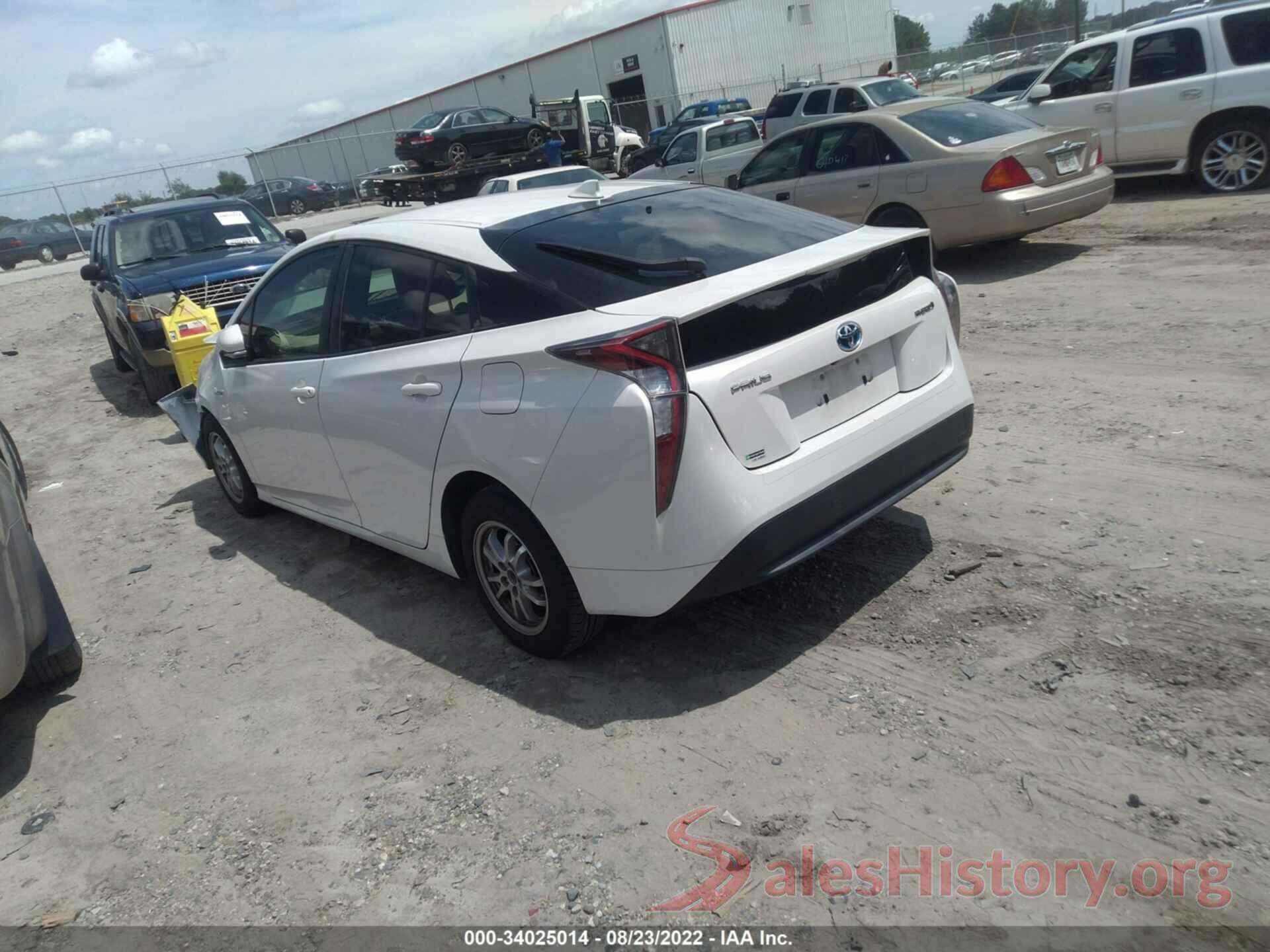 JTDKBRFUXG3023151 2016 TOYOTA PRIUS