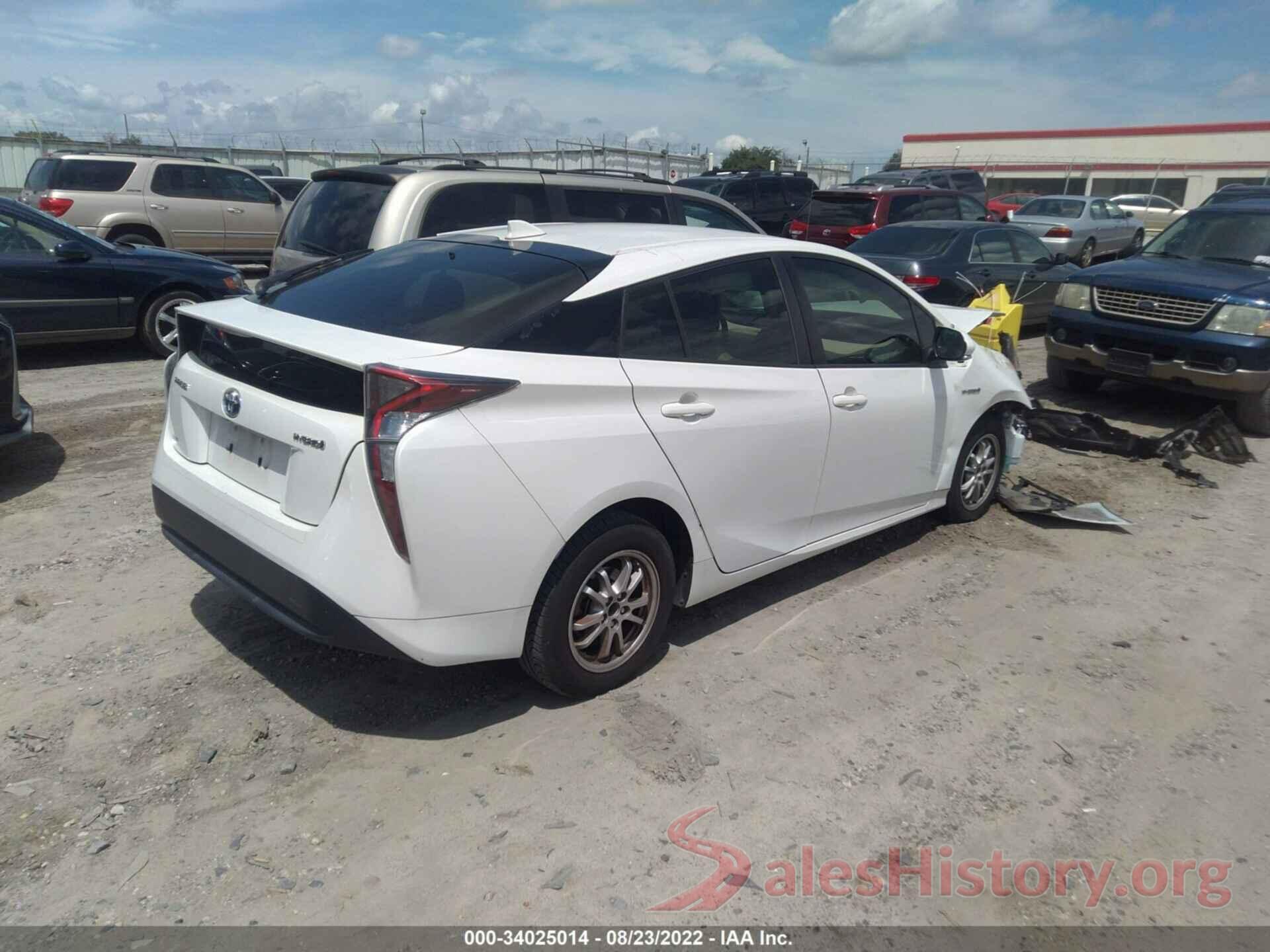 JTDKBRFUXG3023151 2016 TOYOTA PRIUS