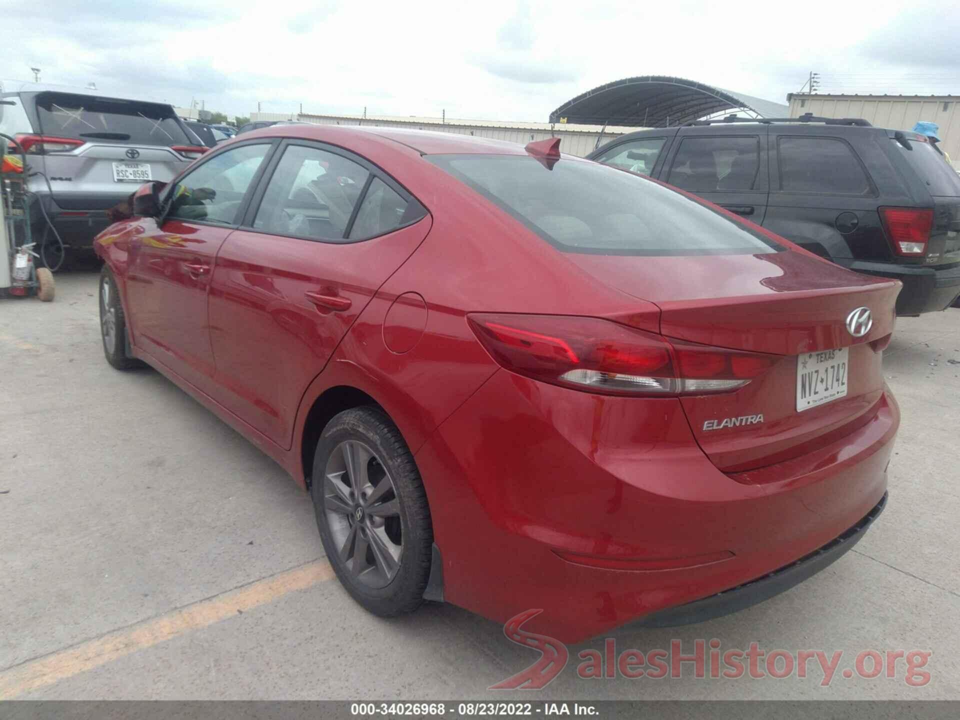 5NPD84LF3HH190313 2017 HYUNDAI ELANTRA