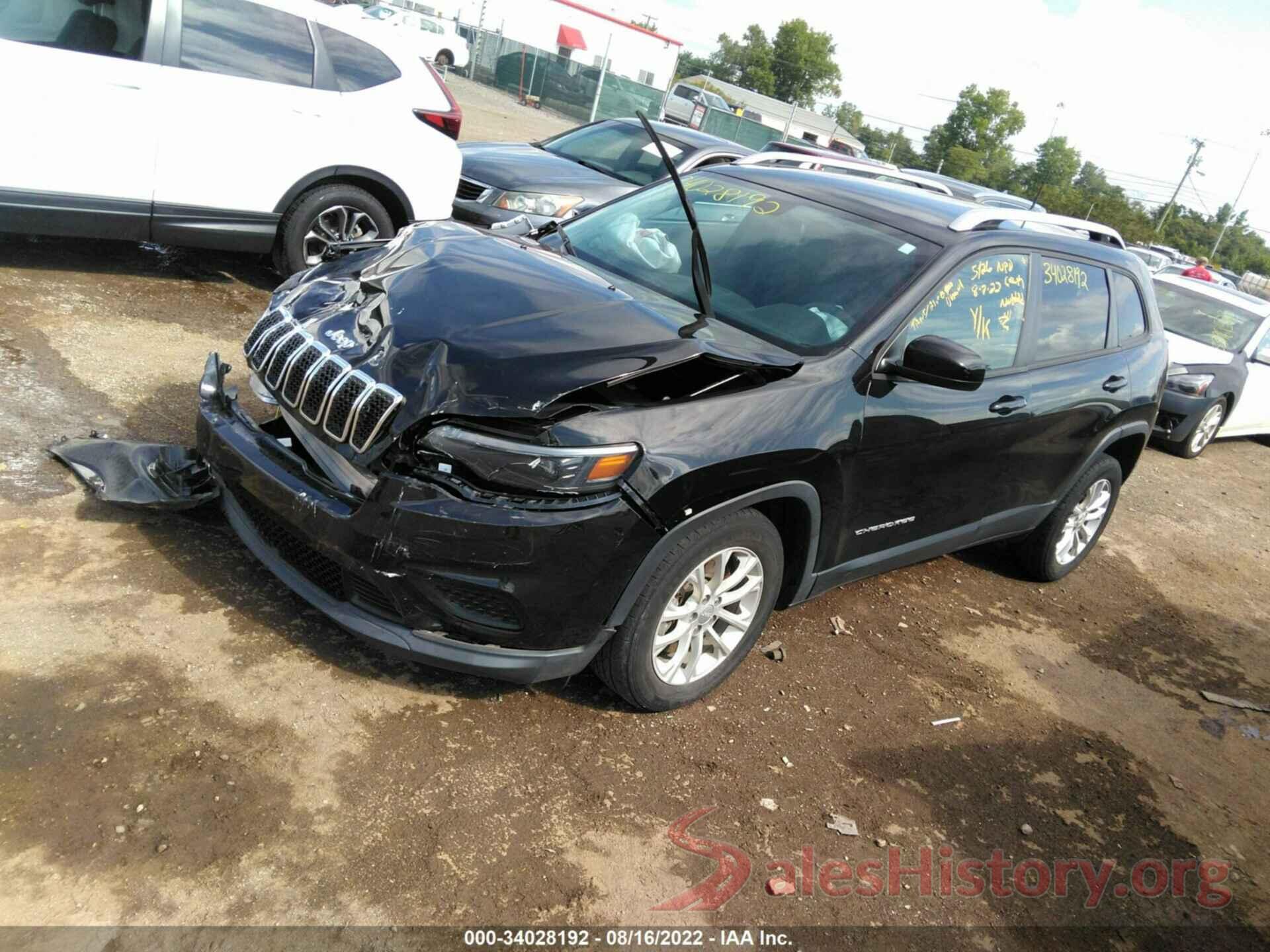 1C4PJLCB2LD596655 2020 JEEP CHEROKEE