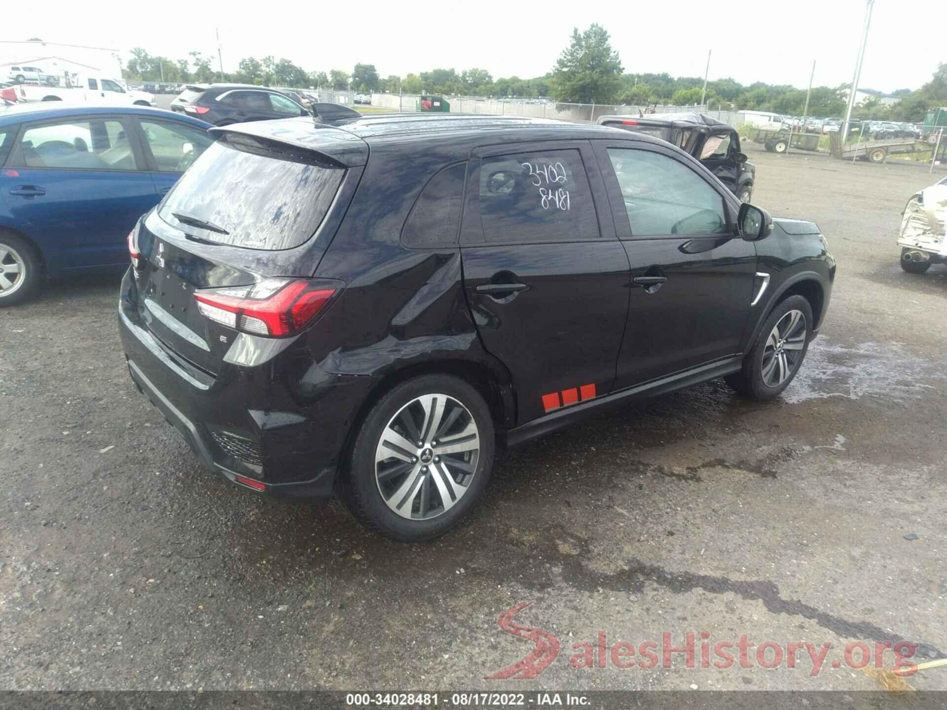 JA4ARUAU0MU003878 2021 MITSUBISHI OUTLANDER SPORT