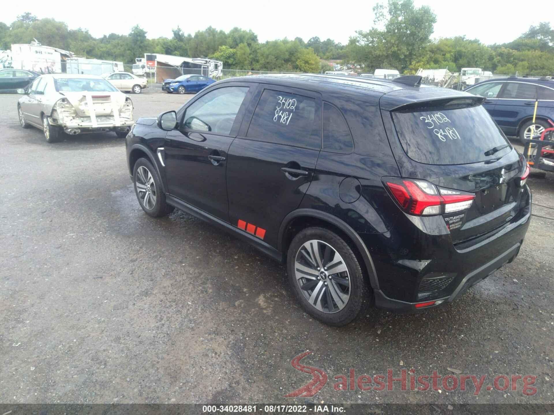 JA4ARUAU0MU003878 2021 MITSUBISHI OUTLANDER SPORT