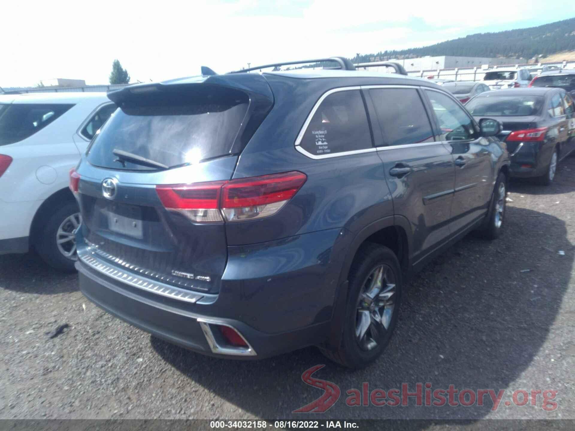 5TDDZRFHXJS485917 2018 TOYOTA HIGHLANDER