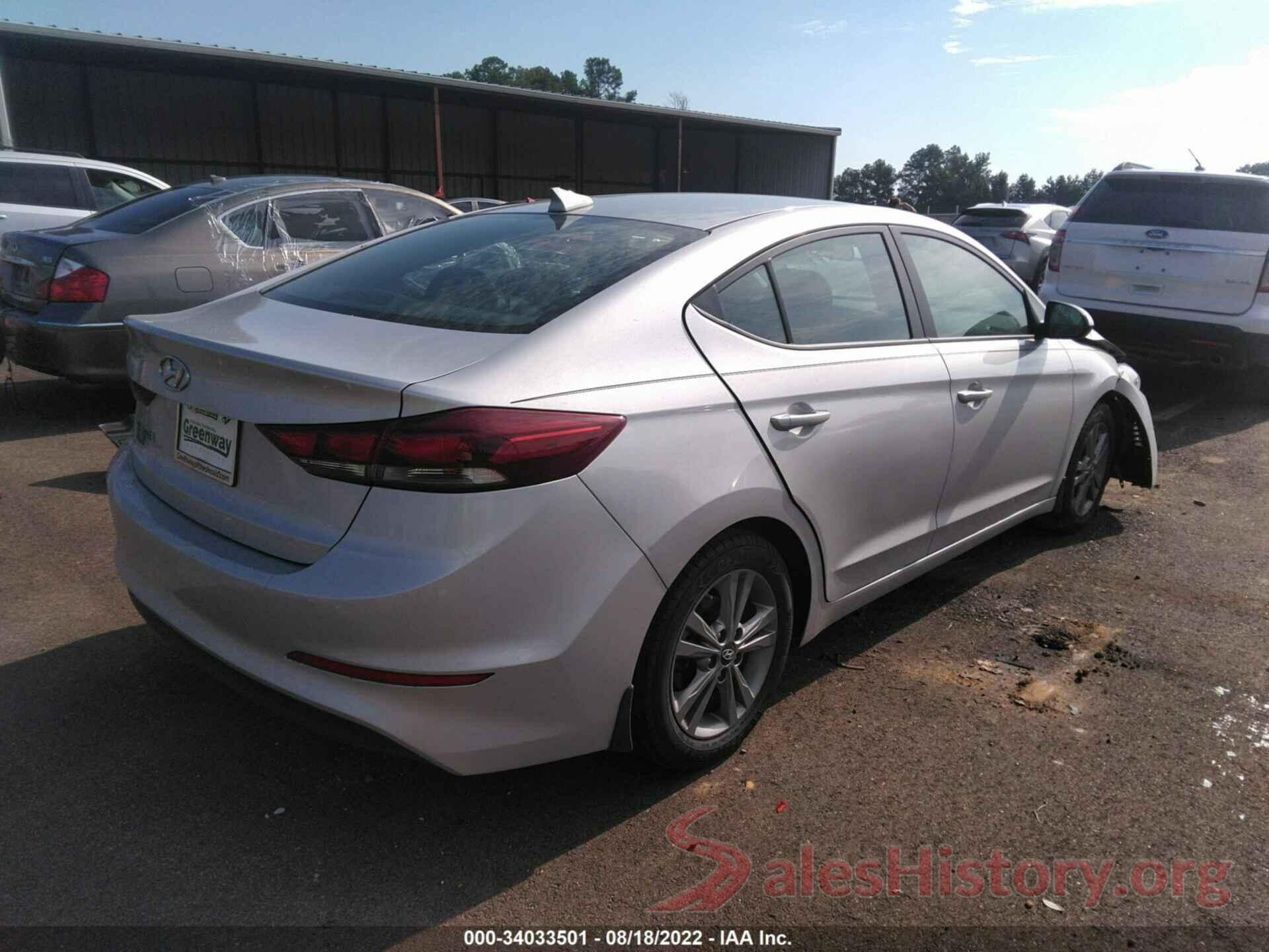 KMHD84LFXJU491023 2018 HYUNDAI ELANTRA