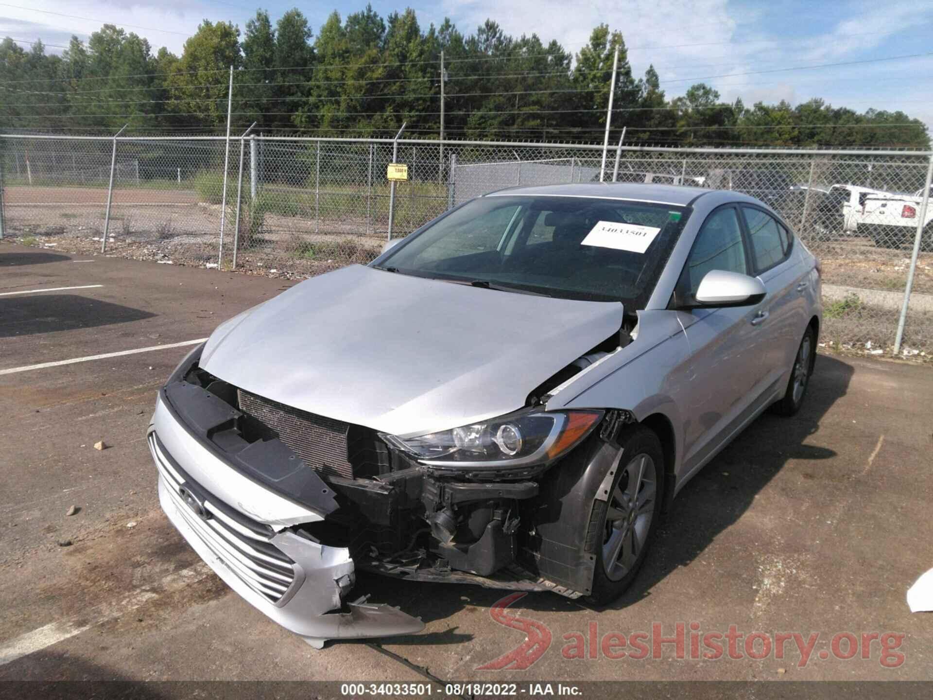 KMHD84LFXJU491023 2018 HYUNDAI ELANTRA