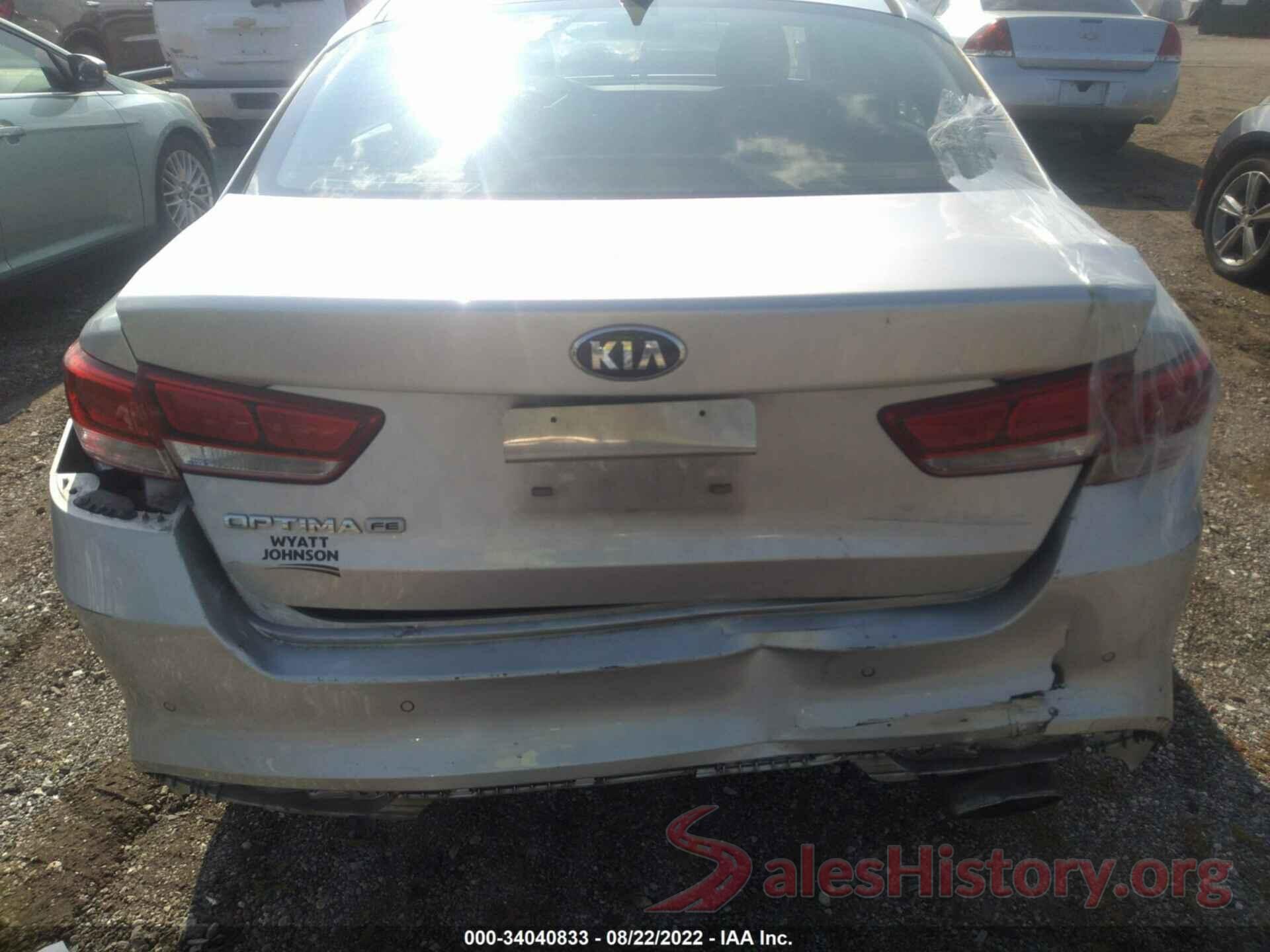 5XXGT4L38GG079509 2016 KIA OPTIMA