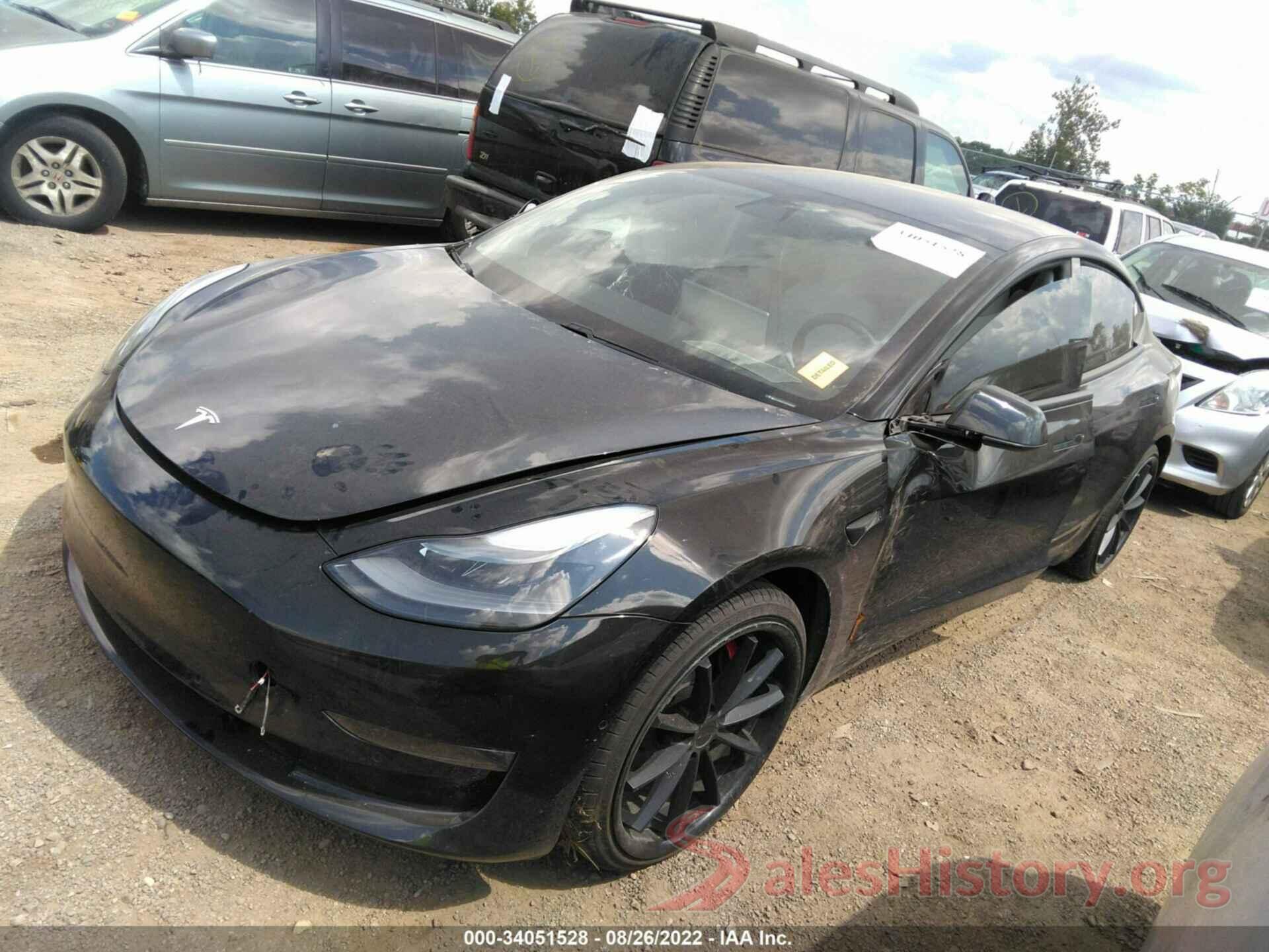 5YJ3E1EC5MF059656 2021 TESLA MODEL 3