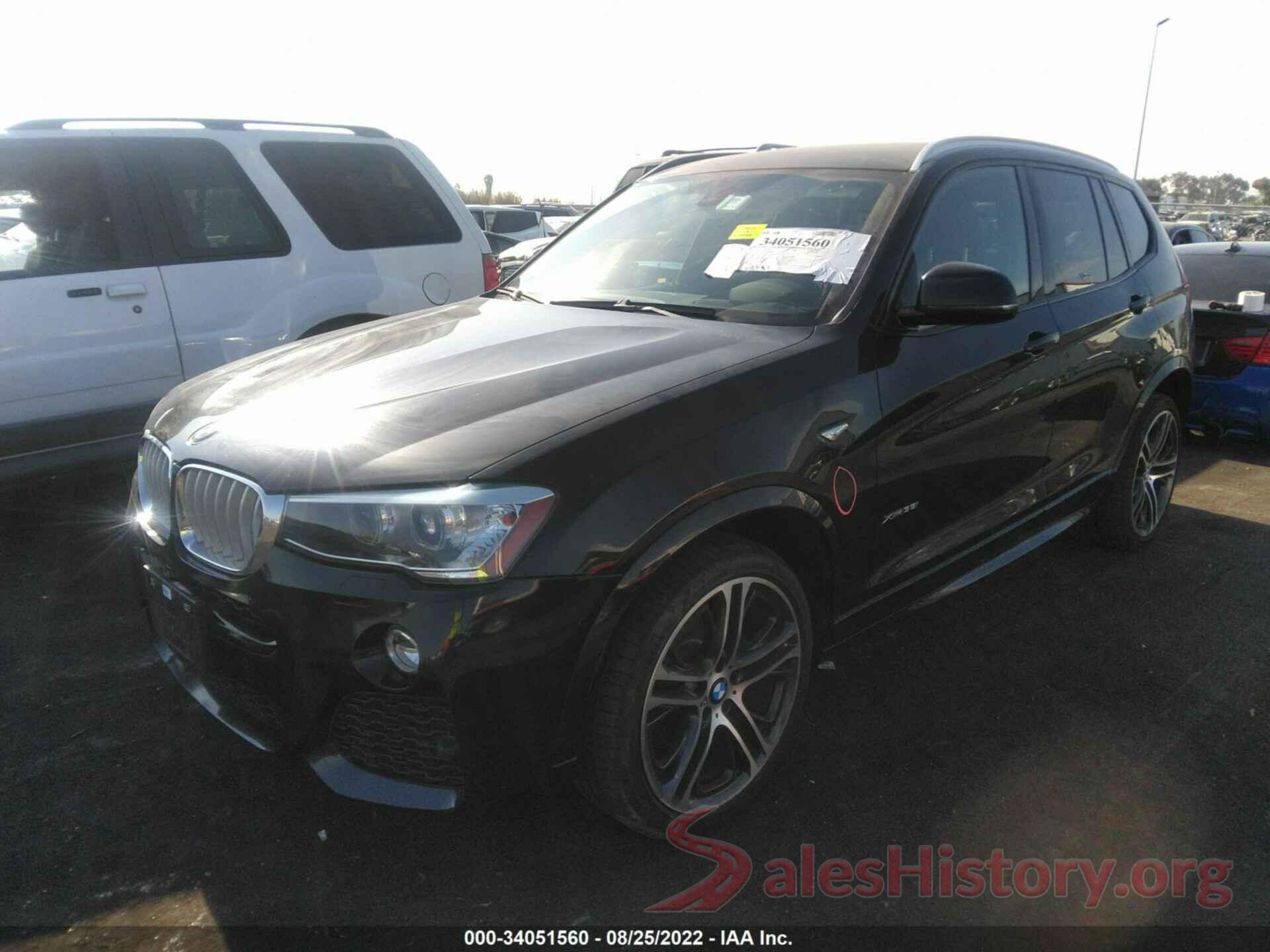 5UXWX7C5XG0S16100 2016 BMW X3