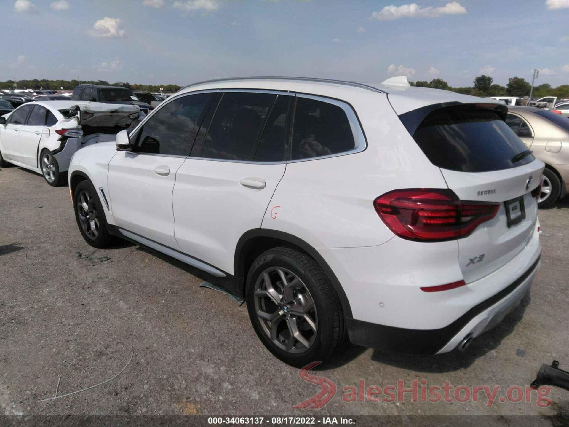 5UXTY5C09M9H89461 2021 BMW X3