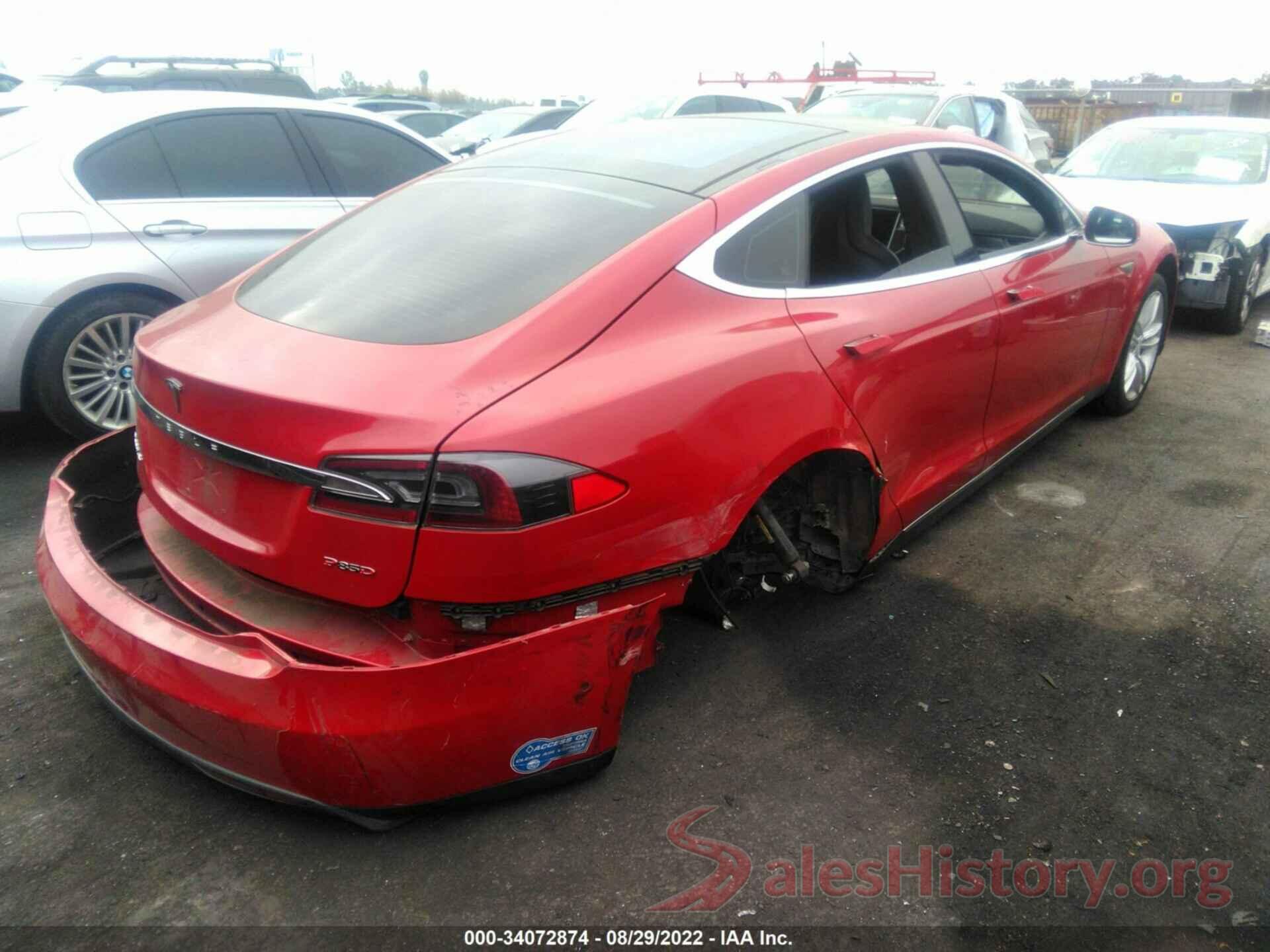 5YJSA1H49FF080511 2015 TESLA MODEL S