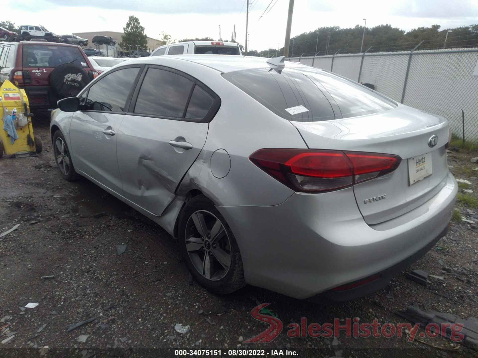 3KPFL4A73JE202859 2018 KIA FORTE