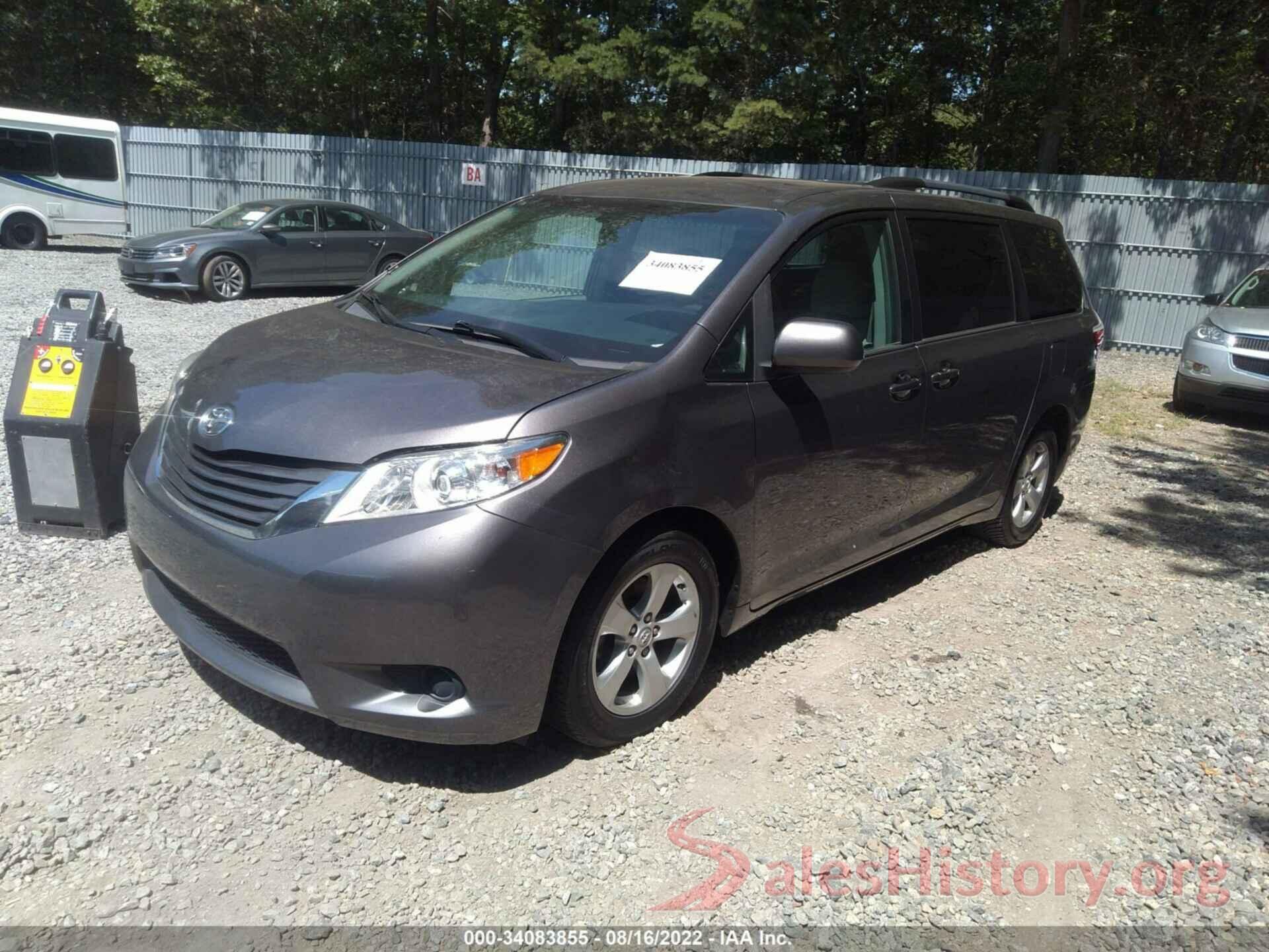 5TDKZ3DC9HS859827 2017 TOYOTA SIENNA