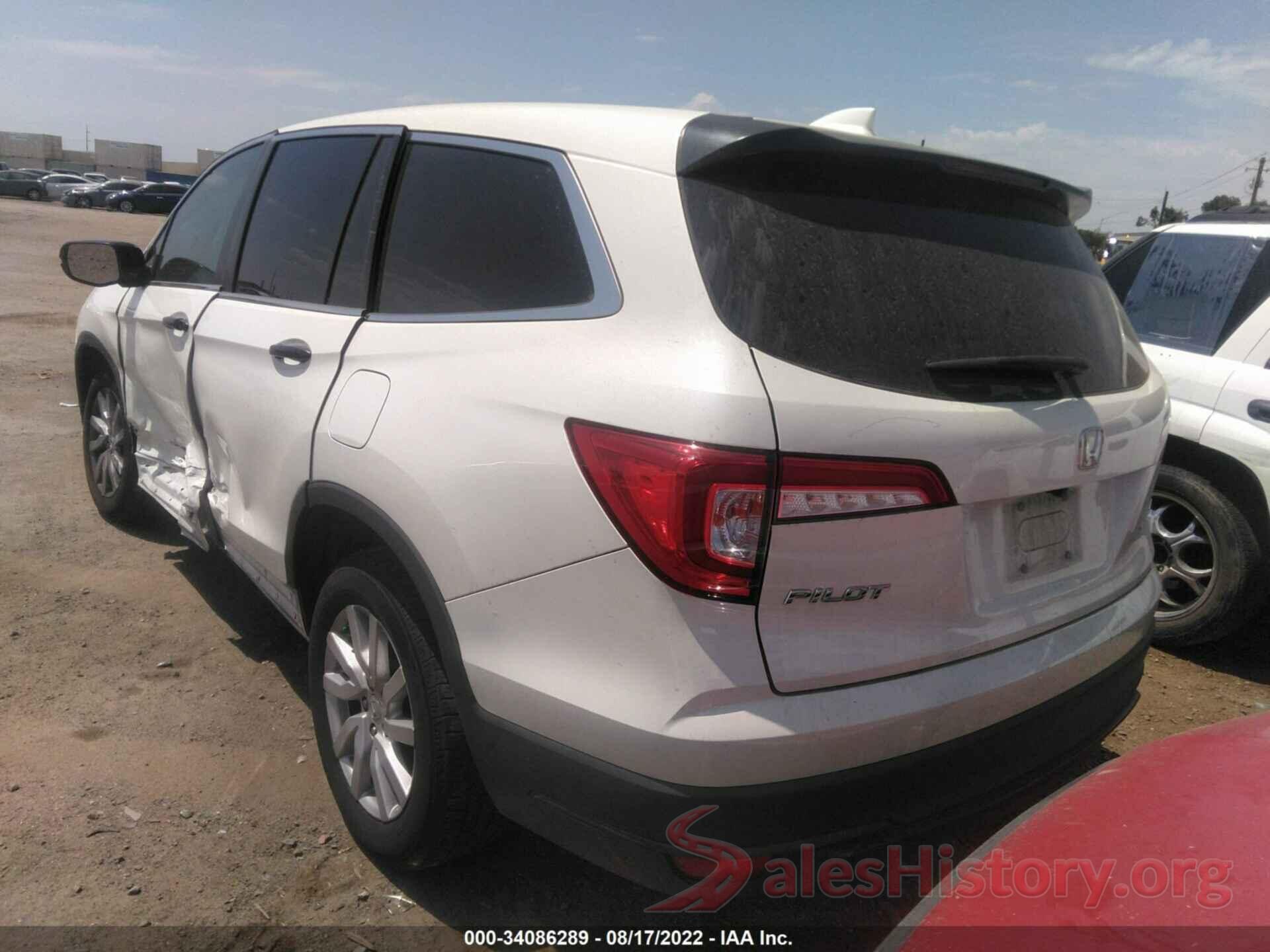 5FNYF6H15KB053170 2019 HONDA PILOT