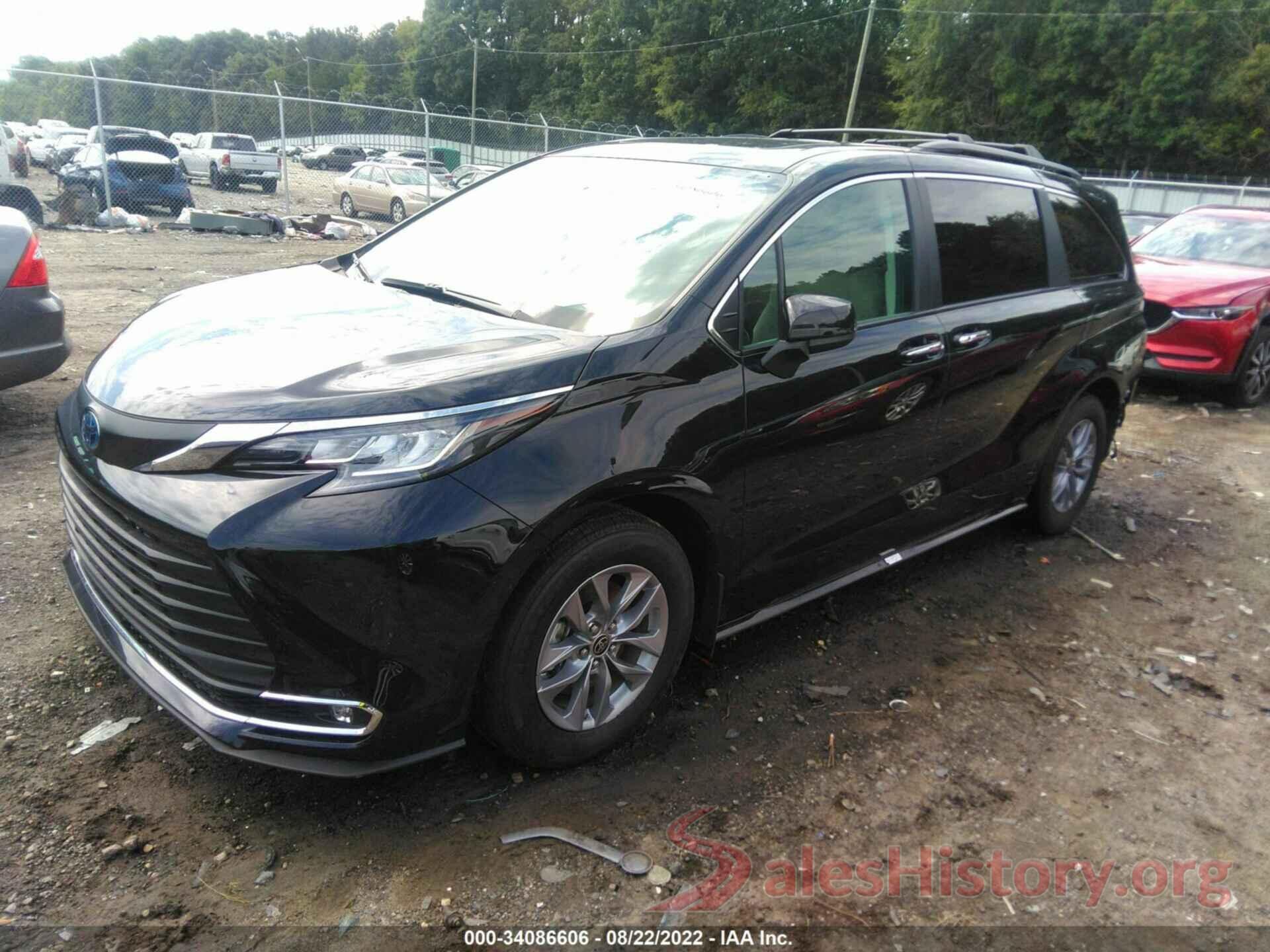 5TDJSKFC9NS046829 2022 TOYOTA SIENNA