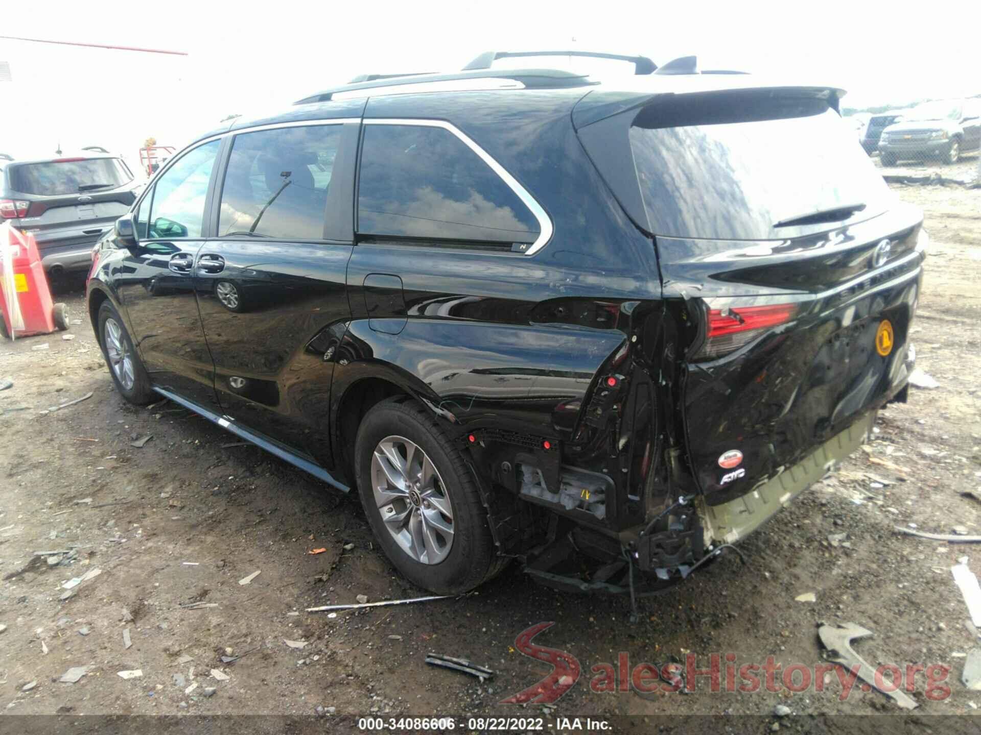 5TDJSKFC9NS046829 2022 TOYOTA SIENNA