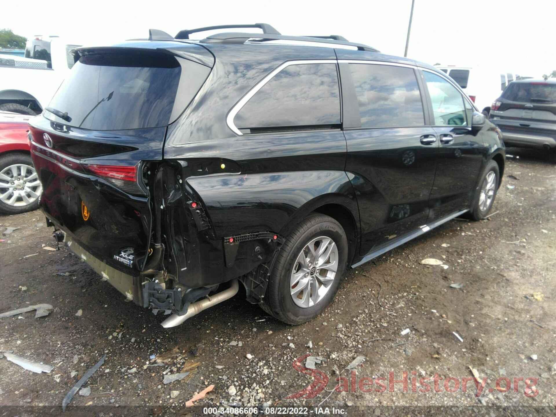 5TDJSKFC9NS046829 2022 TOYOTA SIENNA