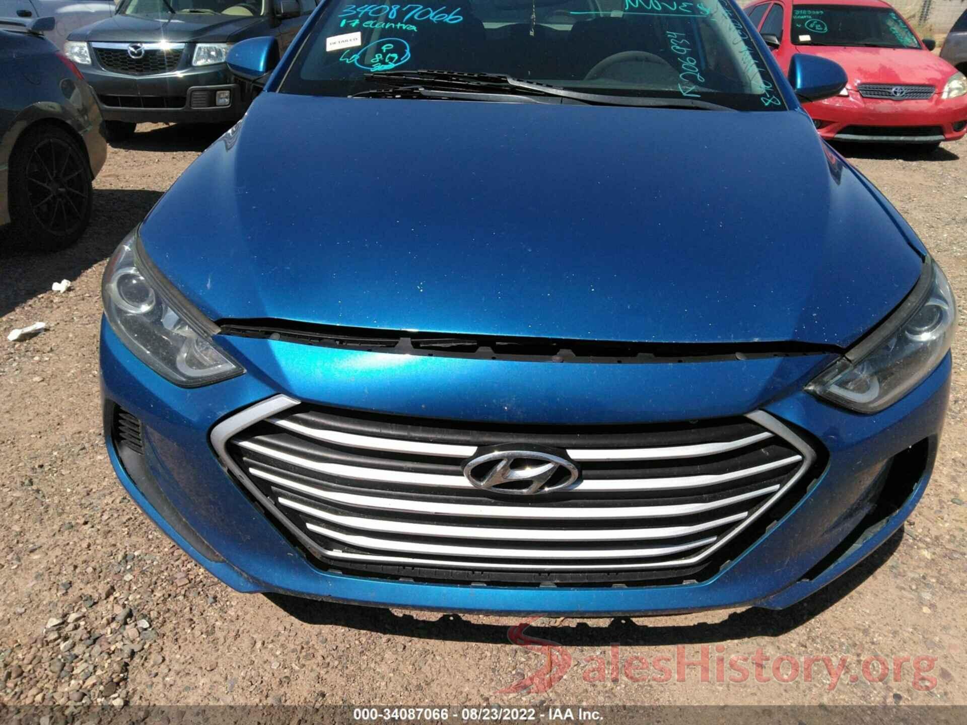 5NPD84LF7HH206934 2017 HYUNDAI ELANTRA