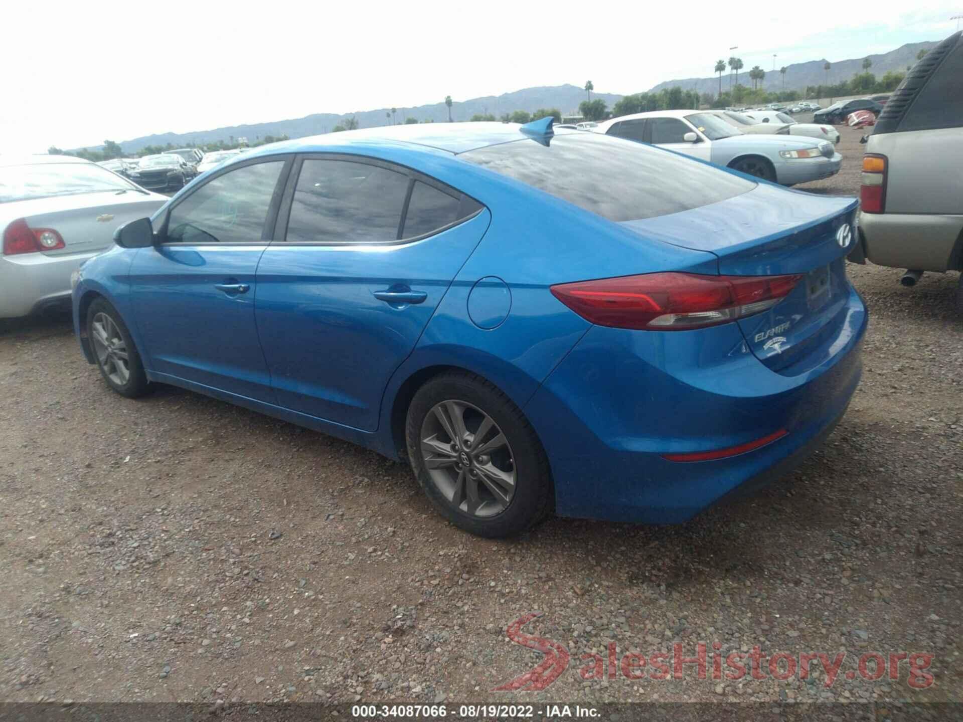 5NPD84LF7HH206934 2017 HYUNDAI ELANTRA