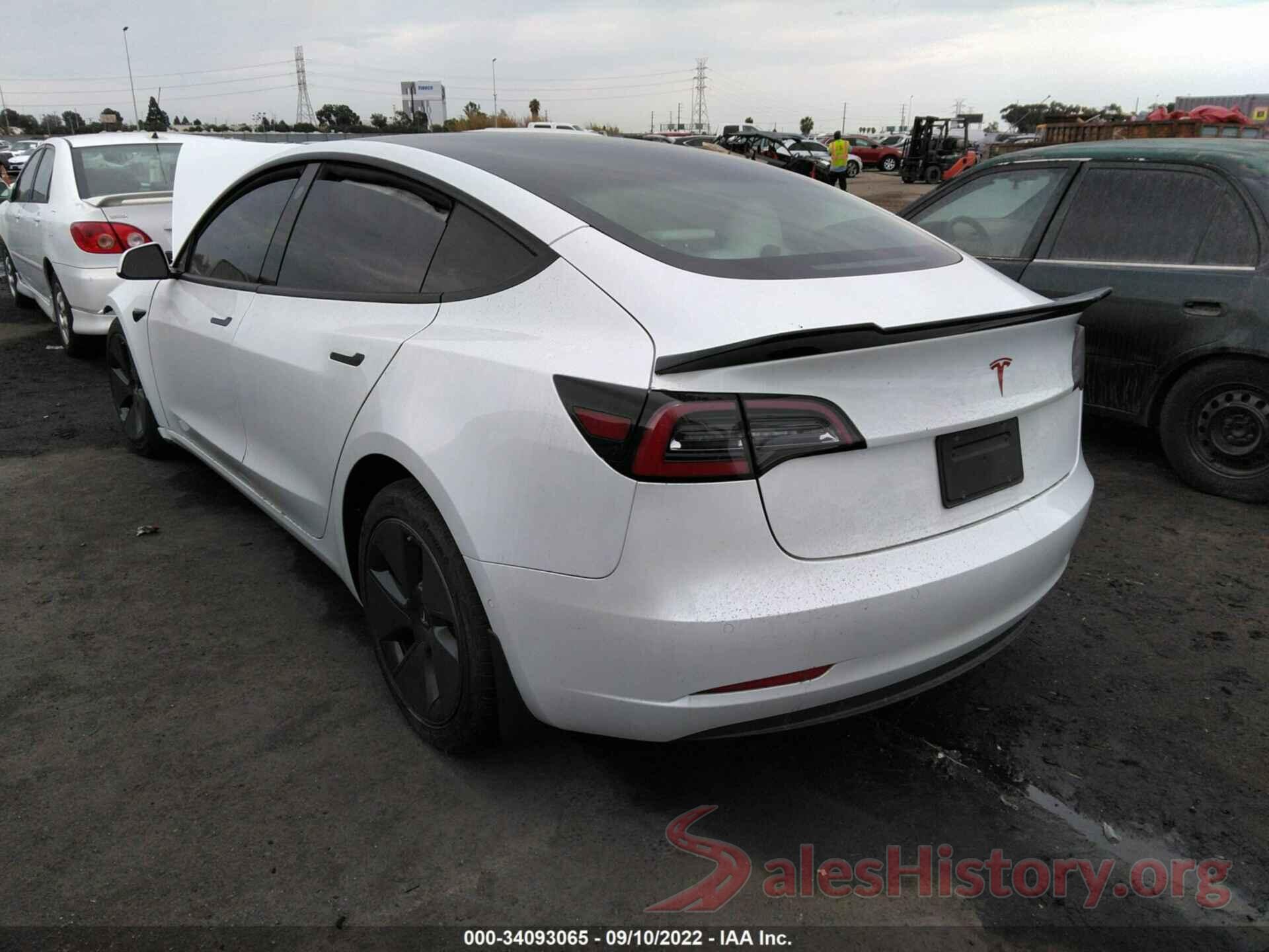 5YJ3E1EA3MF938782 2021 TESLA MODEL 3