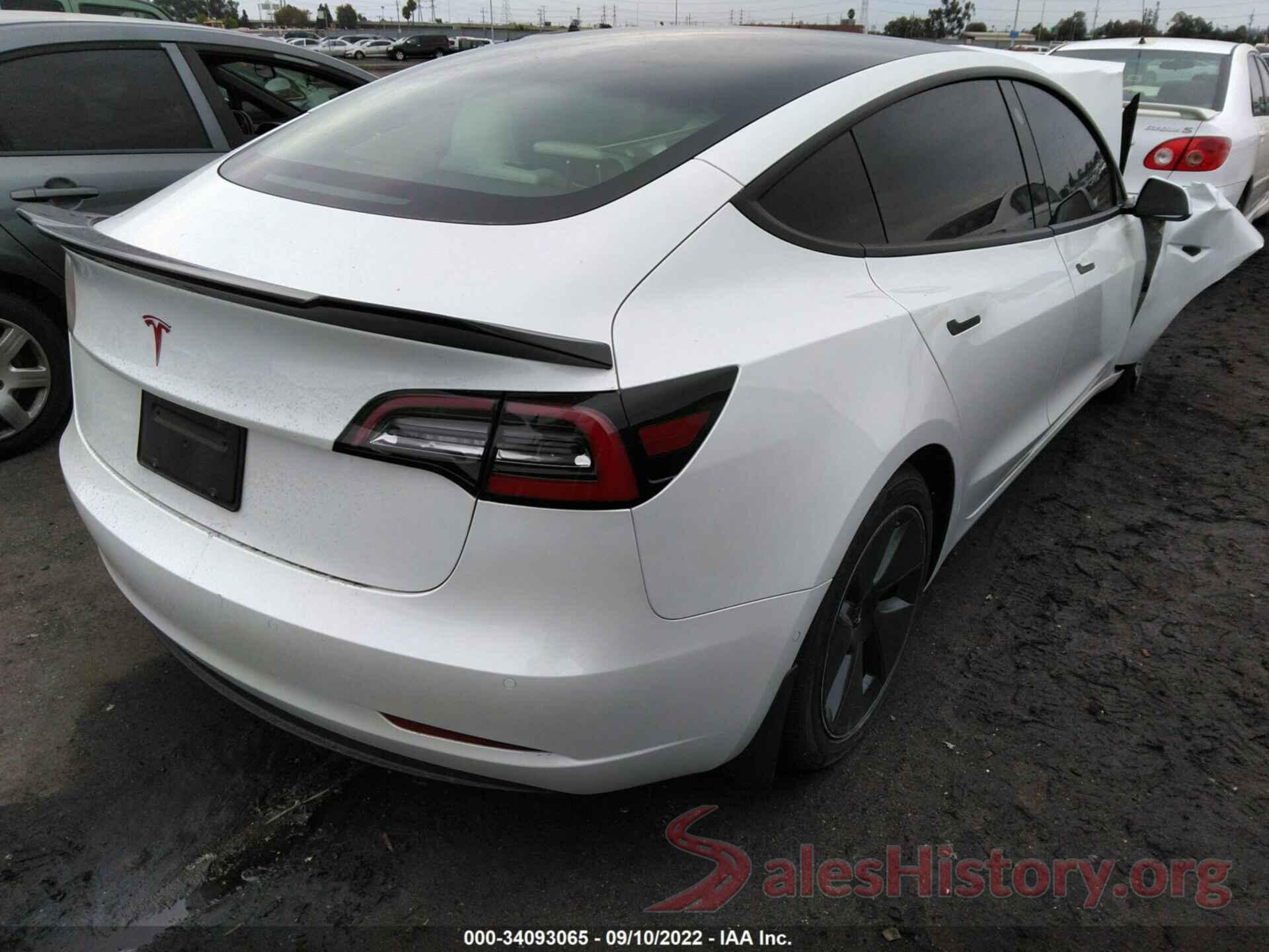 5YJ3E1EA3MF938782 2021 TESLA MODEL 3