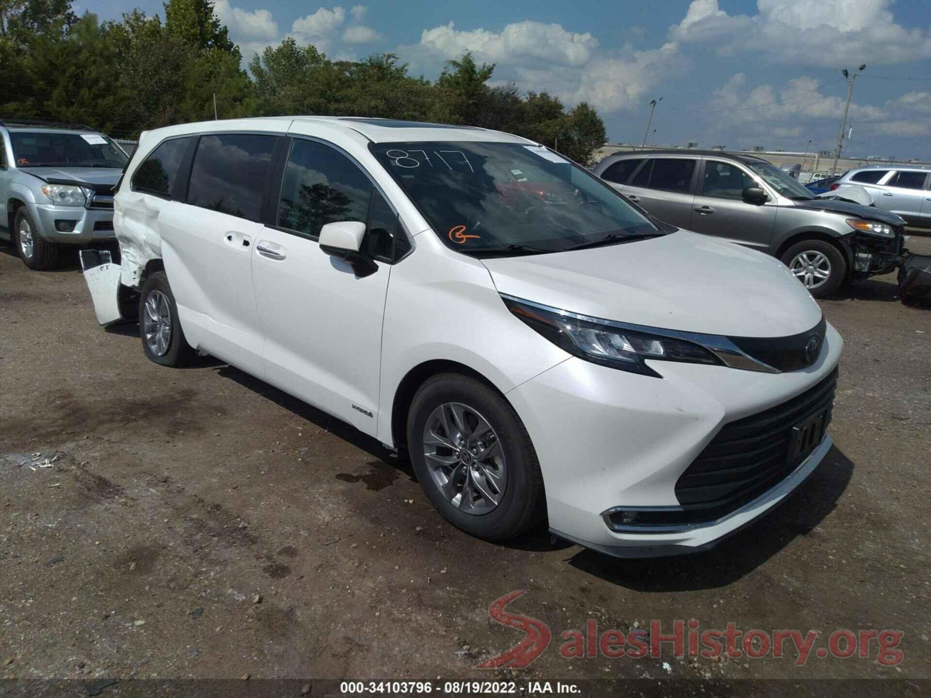 5TDYRKEC1MS008473 2021 TOYOTA SIENNA