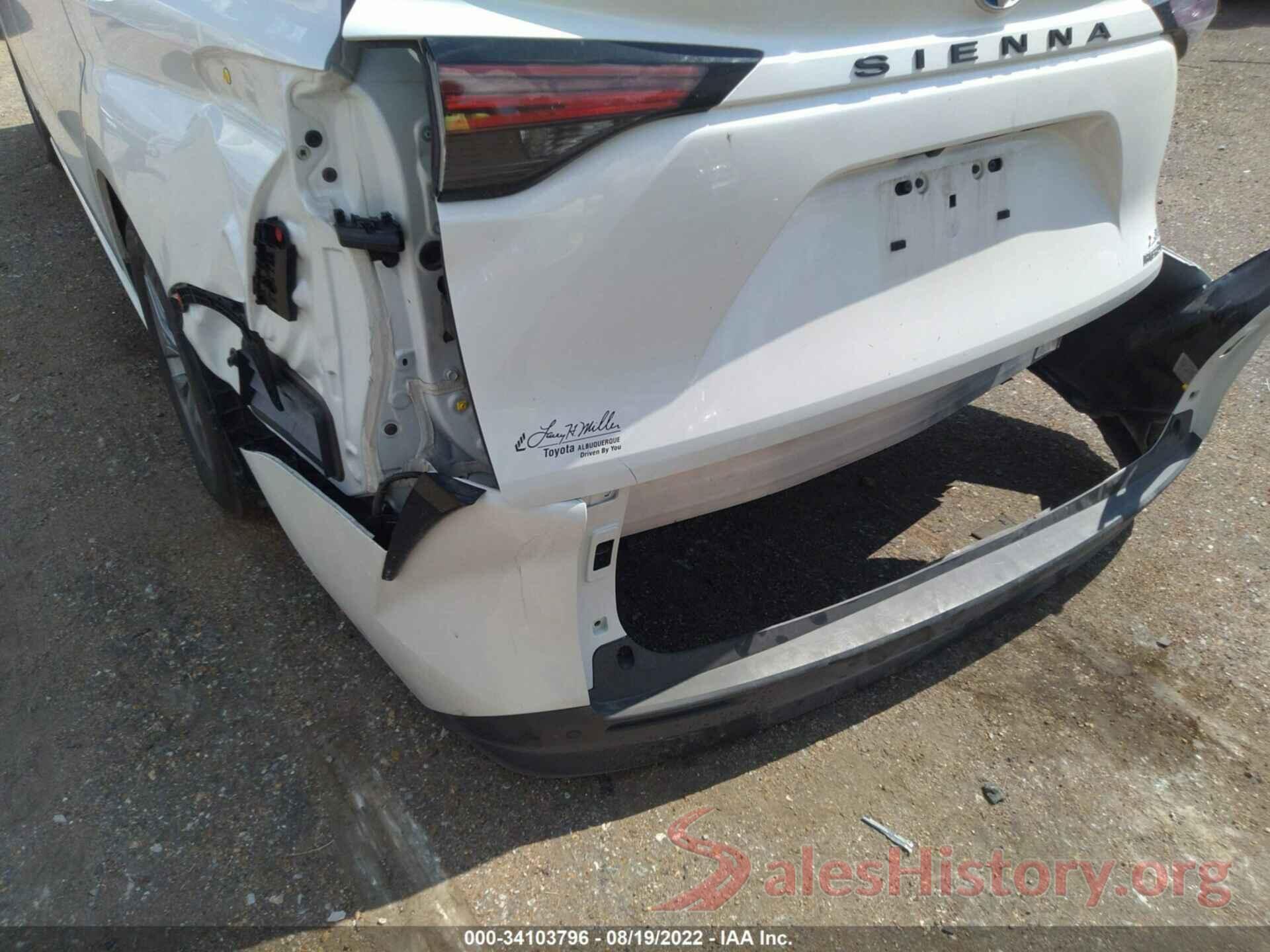 5TDYRKEC1MS008473 2021 TOYOTA SIENNA