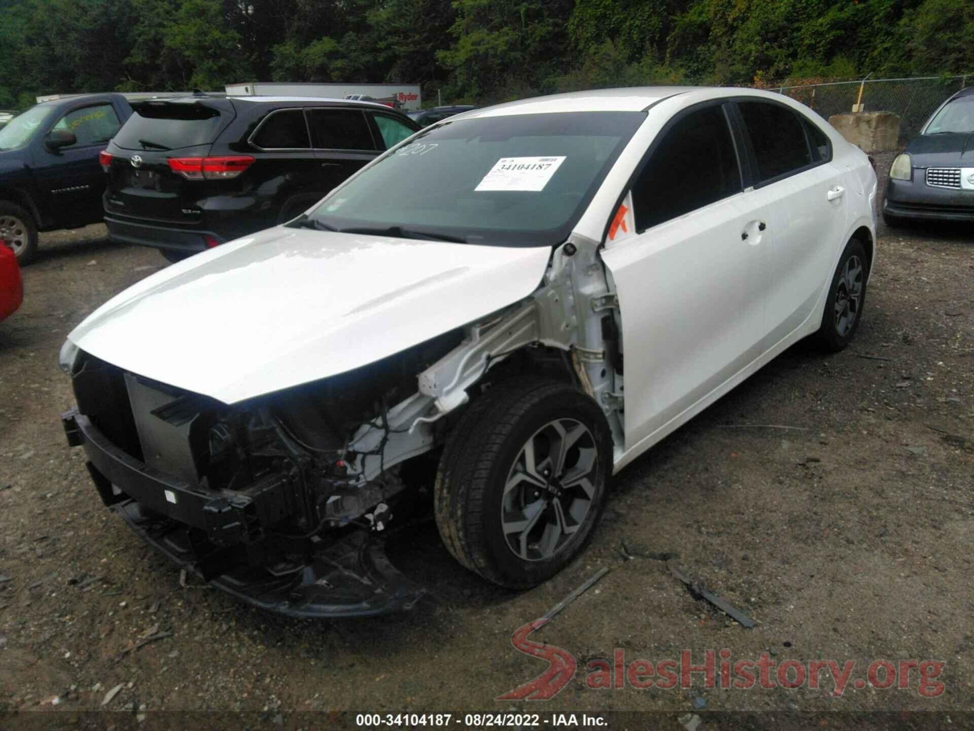 3KPF24ADXKE080835 2019 KIA FORTE