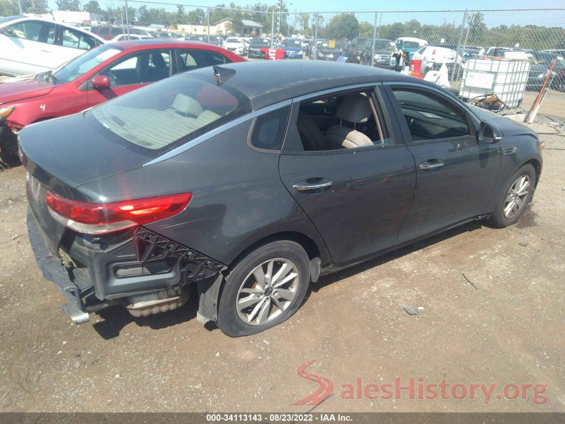 KNAGT4L35G5078500 2016 KIA OPTIMA