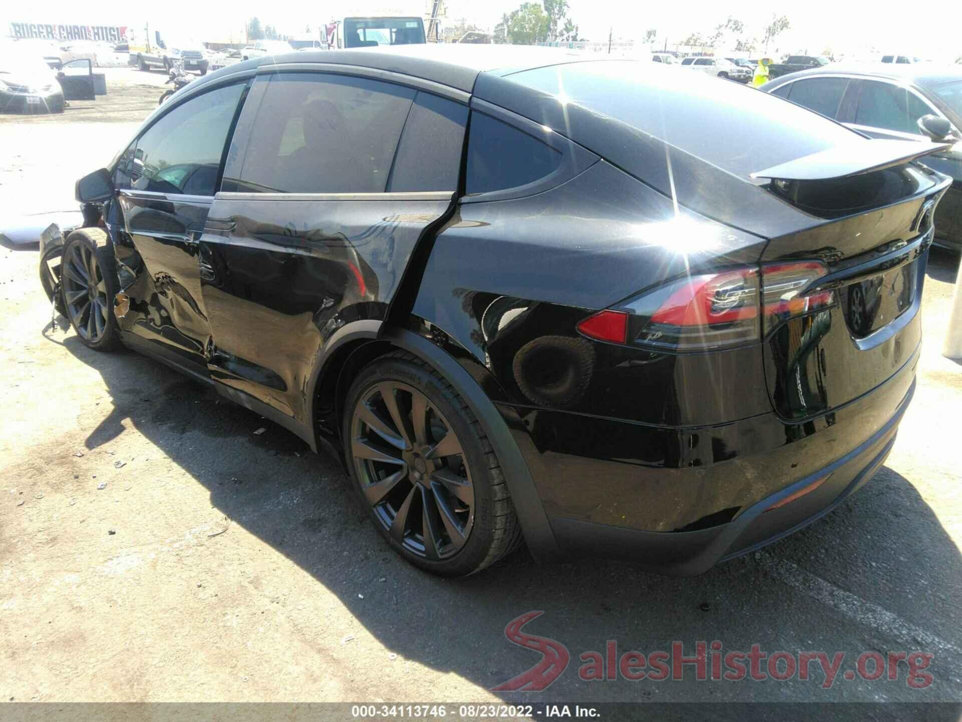 7SAXCBE64NF331576 2022 TESLA MODEL X