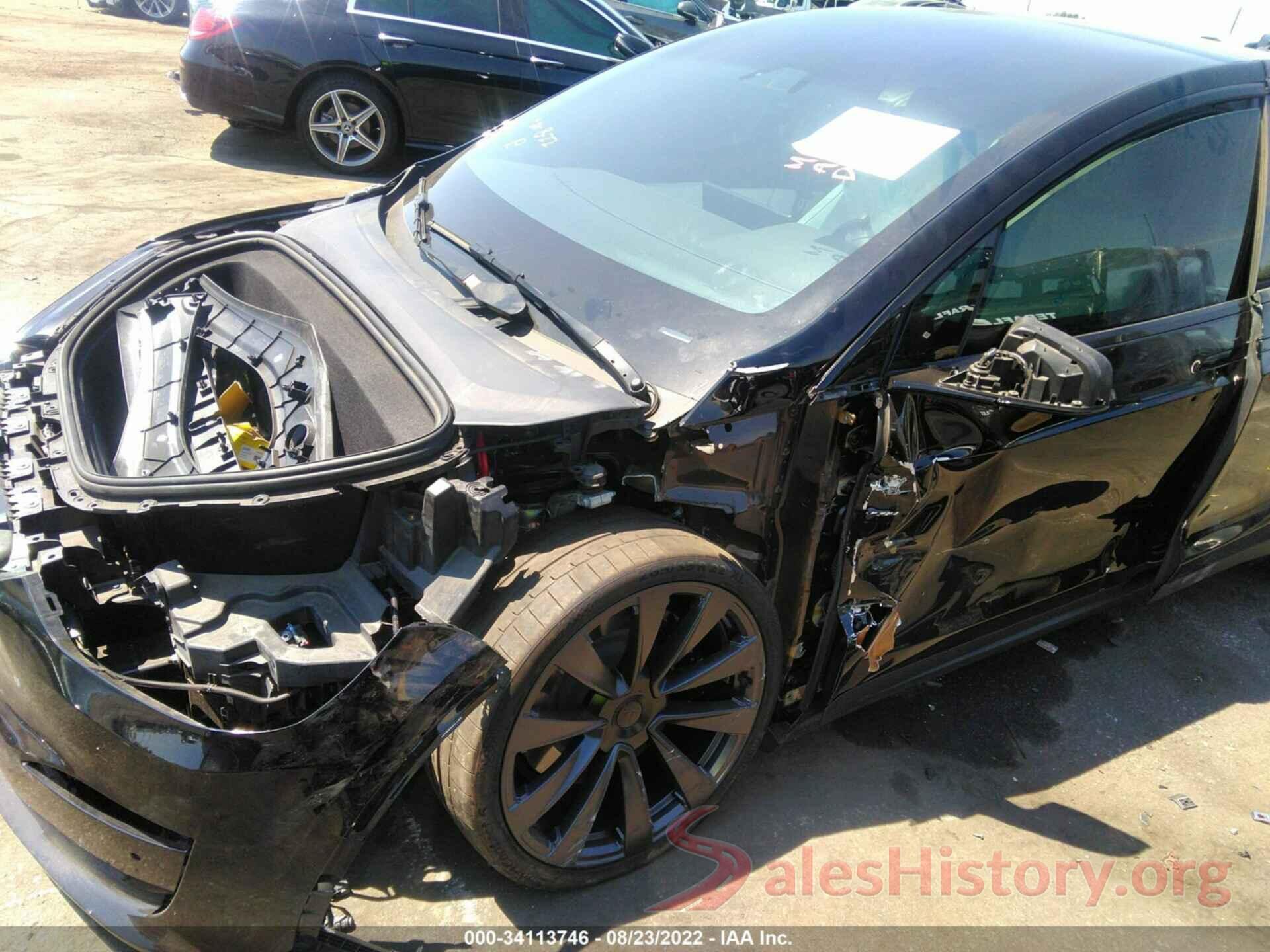 7SAXCBE64NF331576 2022 TESLA MODEL X