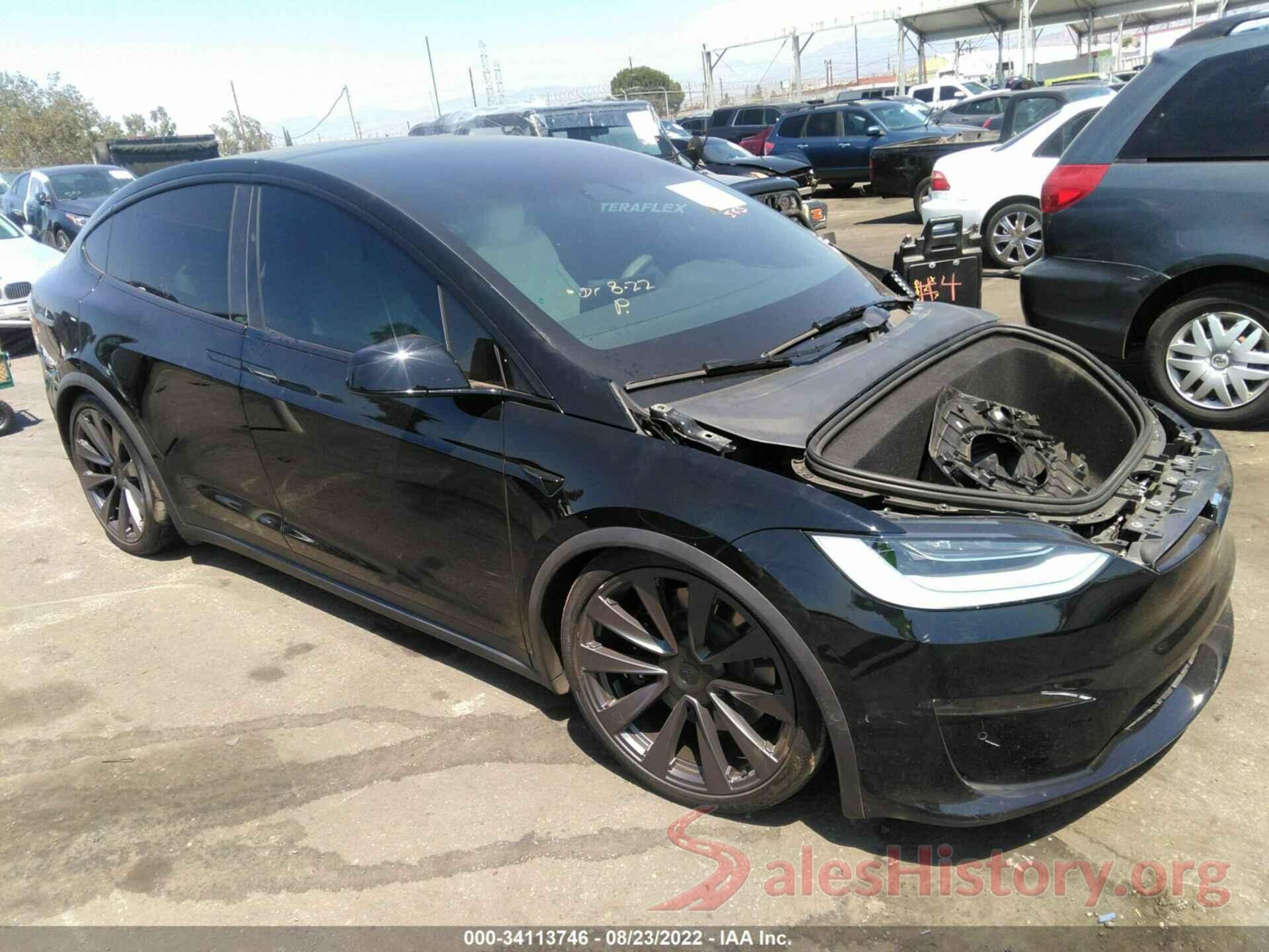 7SAXCBE64NF331576 2022 TESLA MODEL X