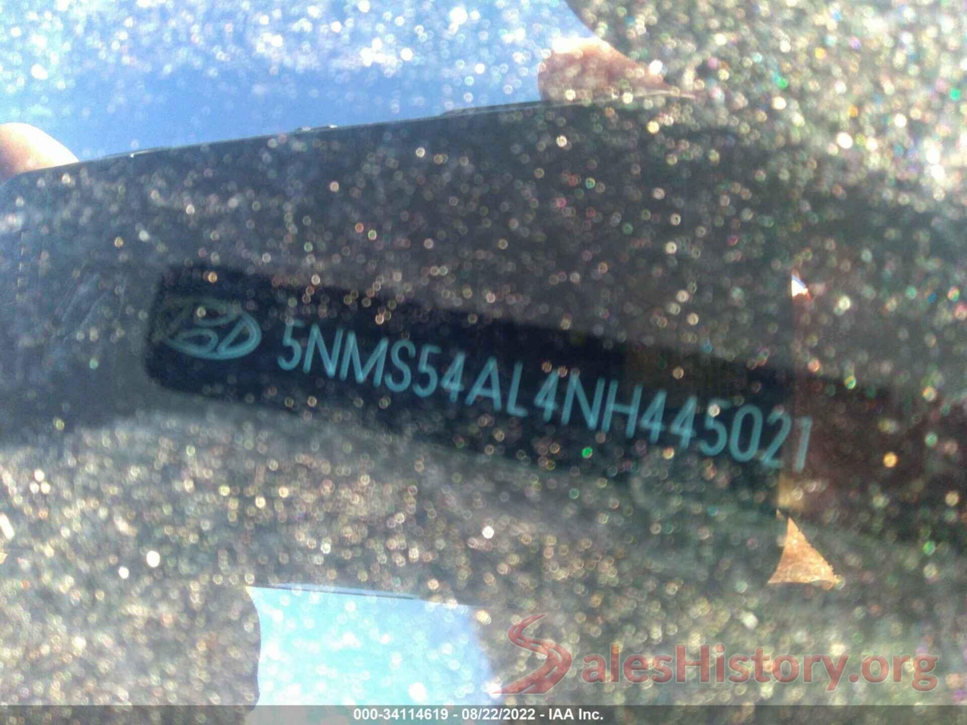 5NMS54AL4NH445021 2022 HYUNDAI SANTA FE