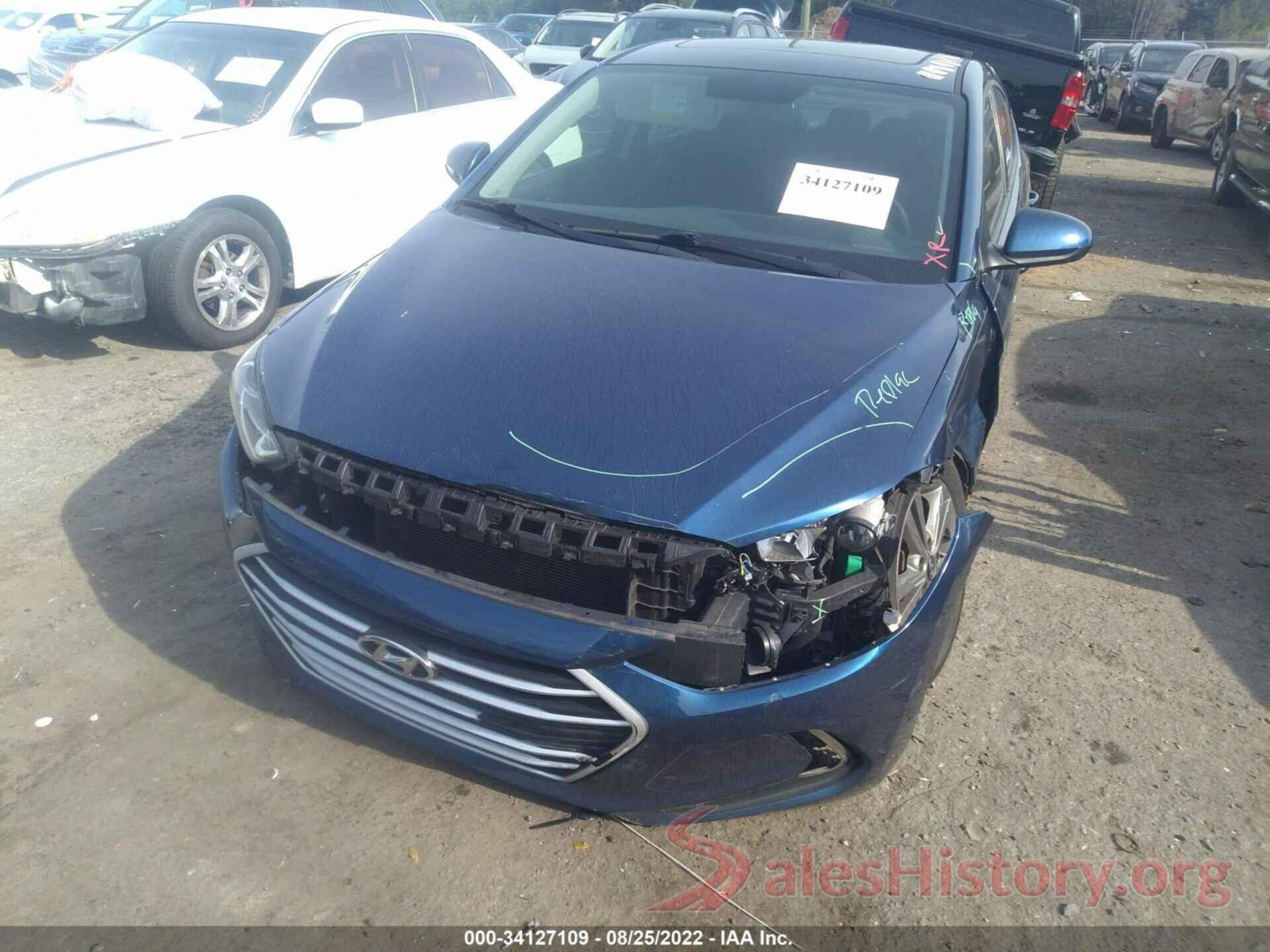 5NPD84LFXHH173864 2017 HYUNDAI ELANTRA