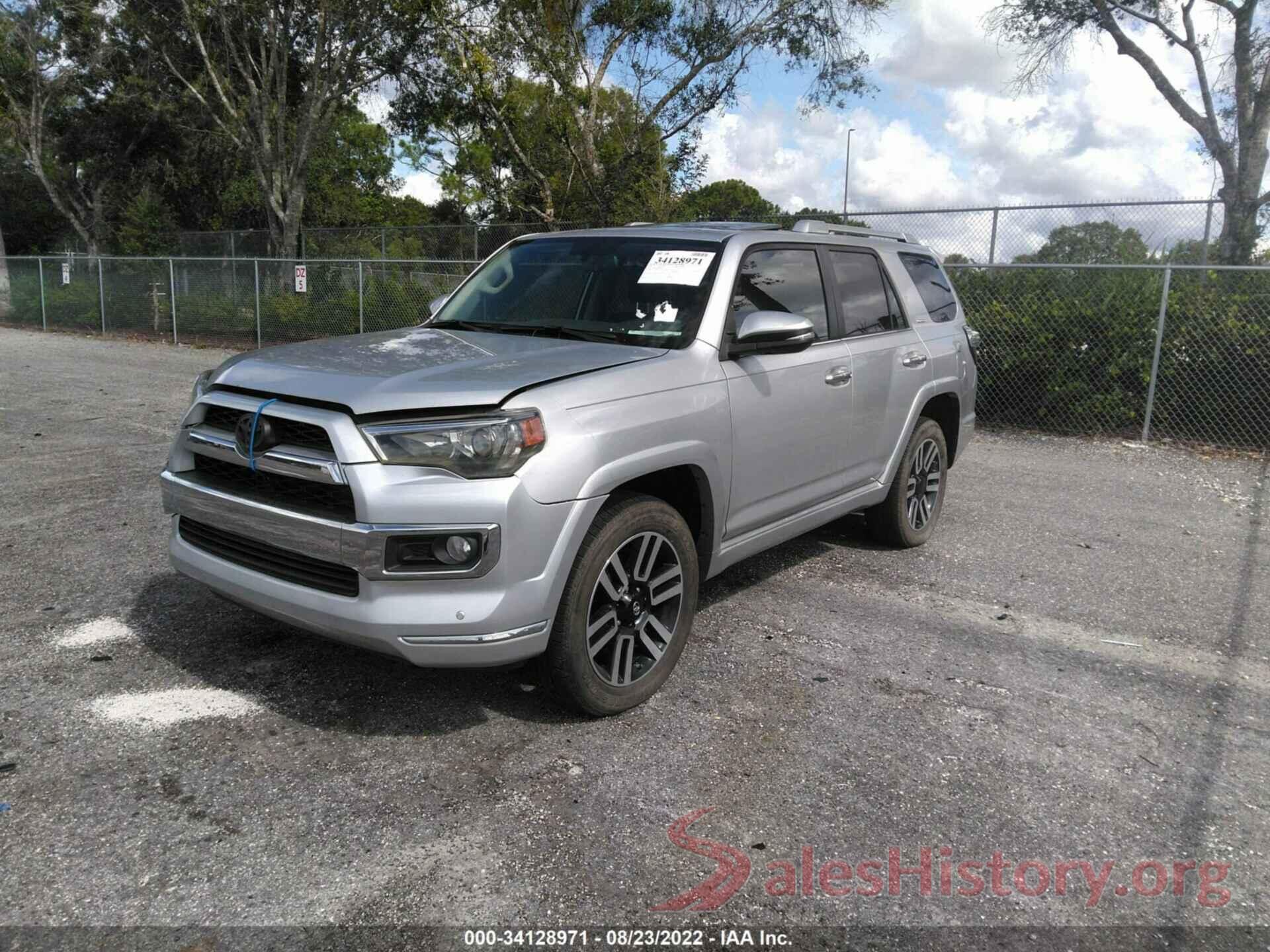 JTEBU5JR8H5422972 2017 TOYOTA 4RUNNER