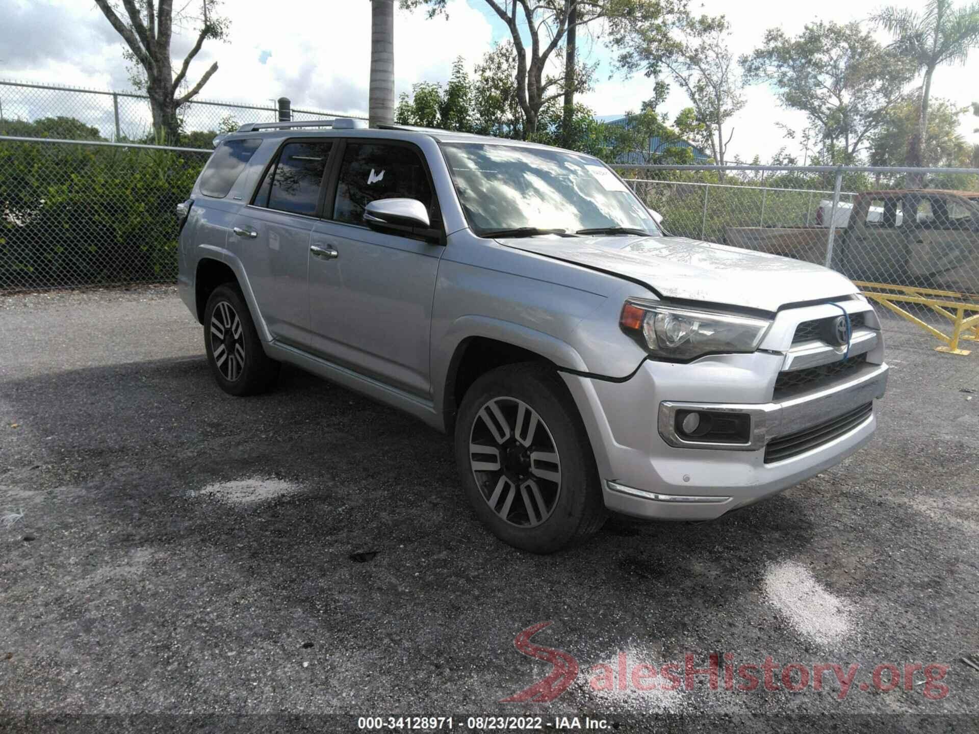 JTEBU5JR8H5422972 2017 TOYOTA 4RUNNER