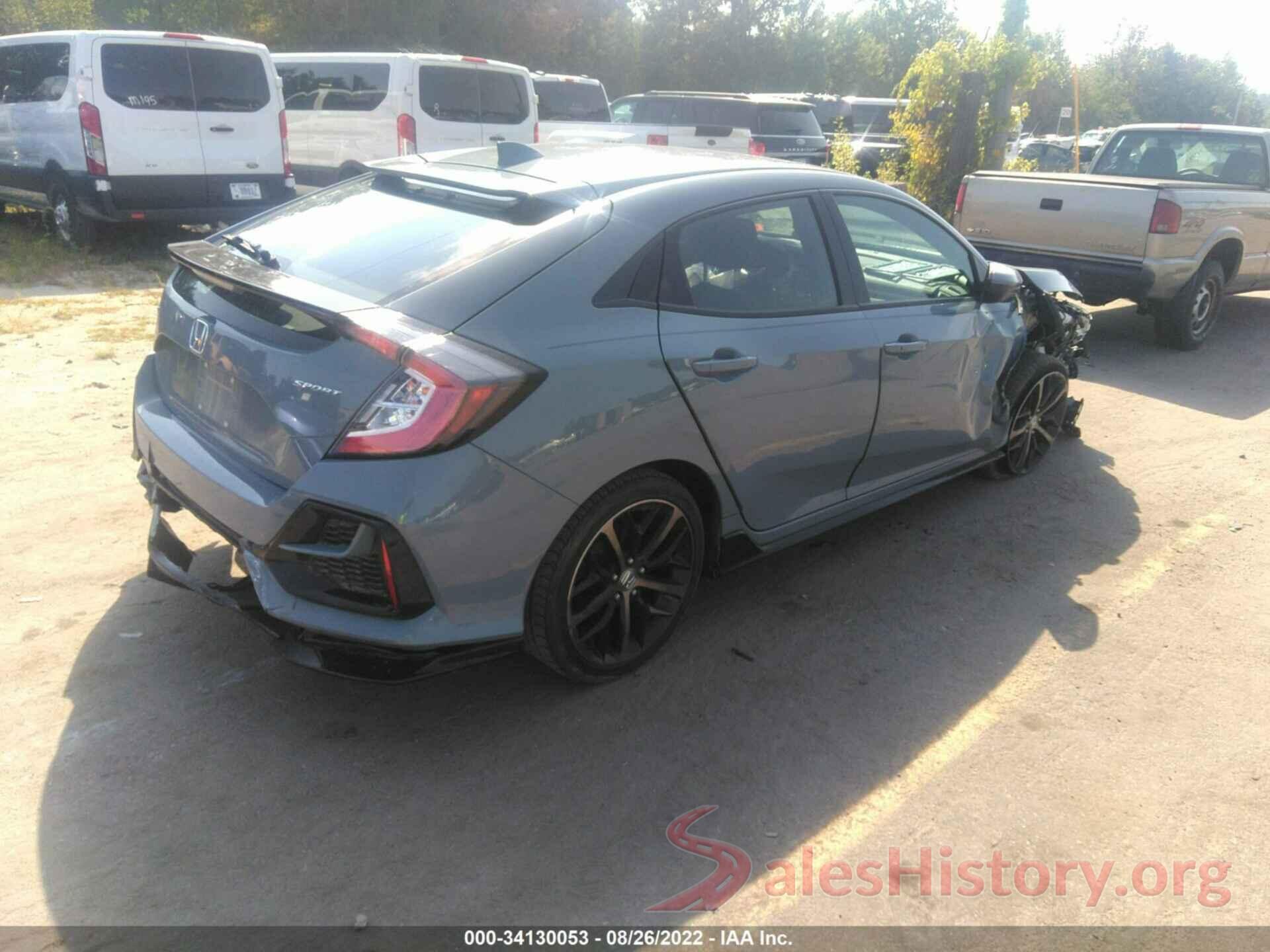 SHHFK7H48MU419305 2021 HONDA CIVIC HATCHBACK