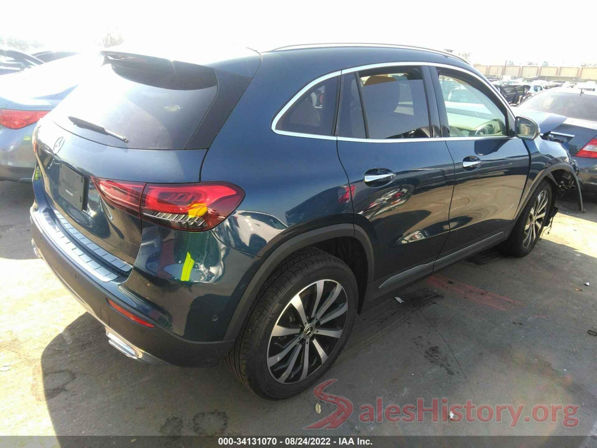 W1N4N4GB3MJ254330 2021 MERCEDES-BENZ GLA