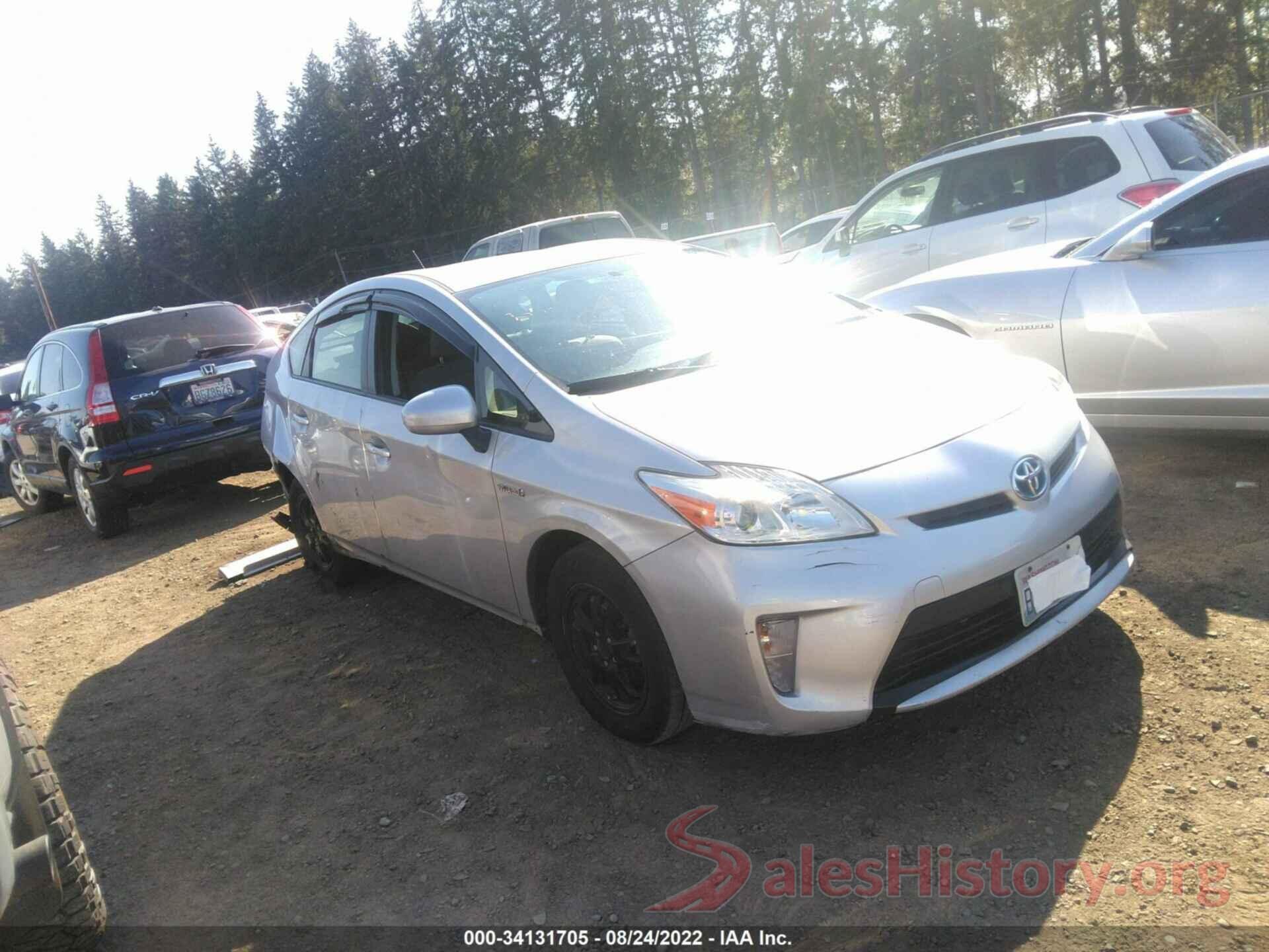 JTDKN3DU8E0361072 2014 TOYOTA PRIUS