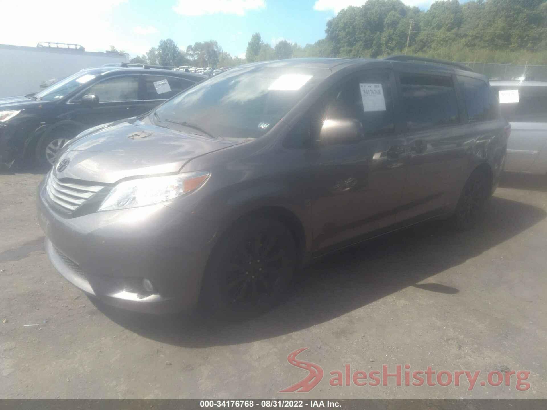 5TDDZ3DC4HS152224 2017 TOYOTA SIENNA