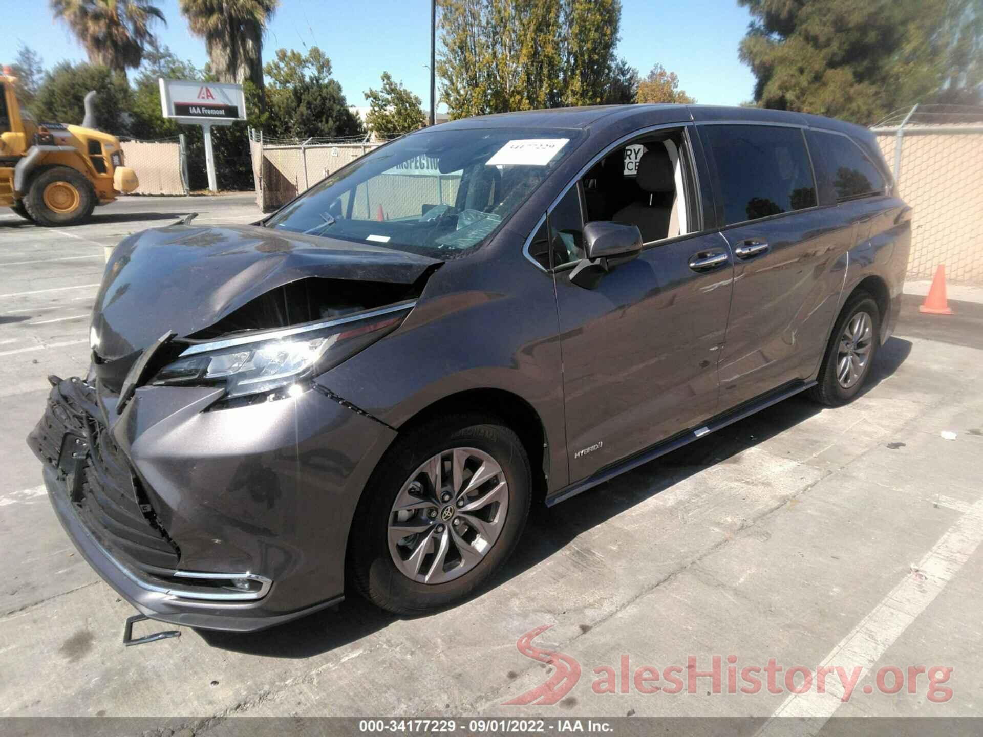 5TDYRKEC1MS064655 2021 TOYOTA SIENNA