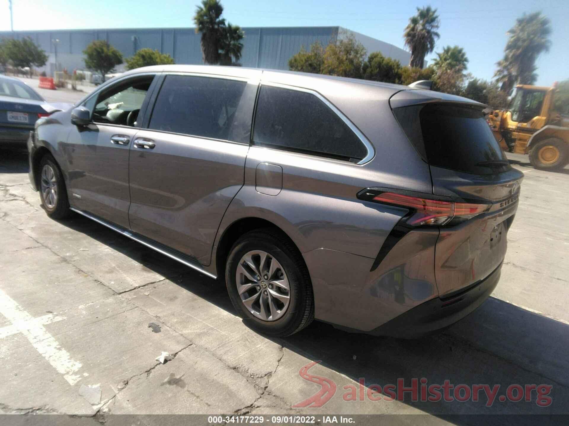 5TDYRKEC1MS064655 2021 TOYOTA SIENNA