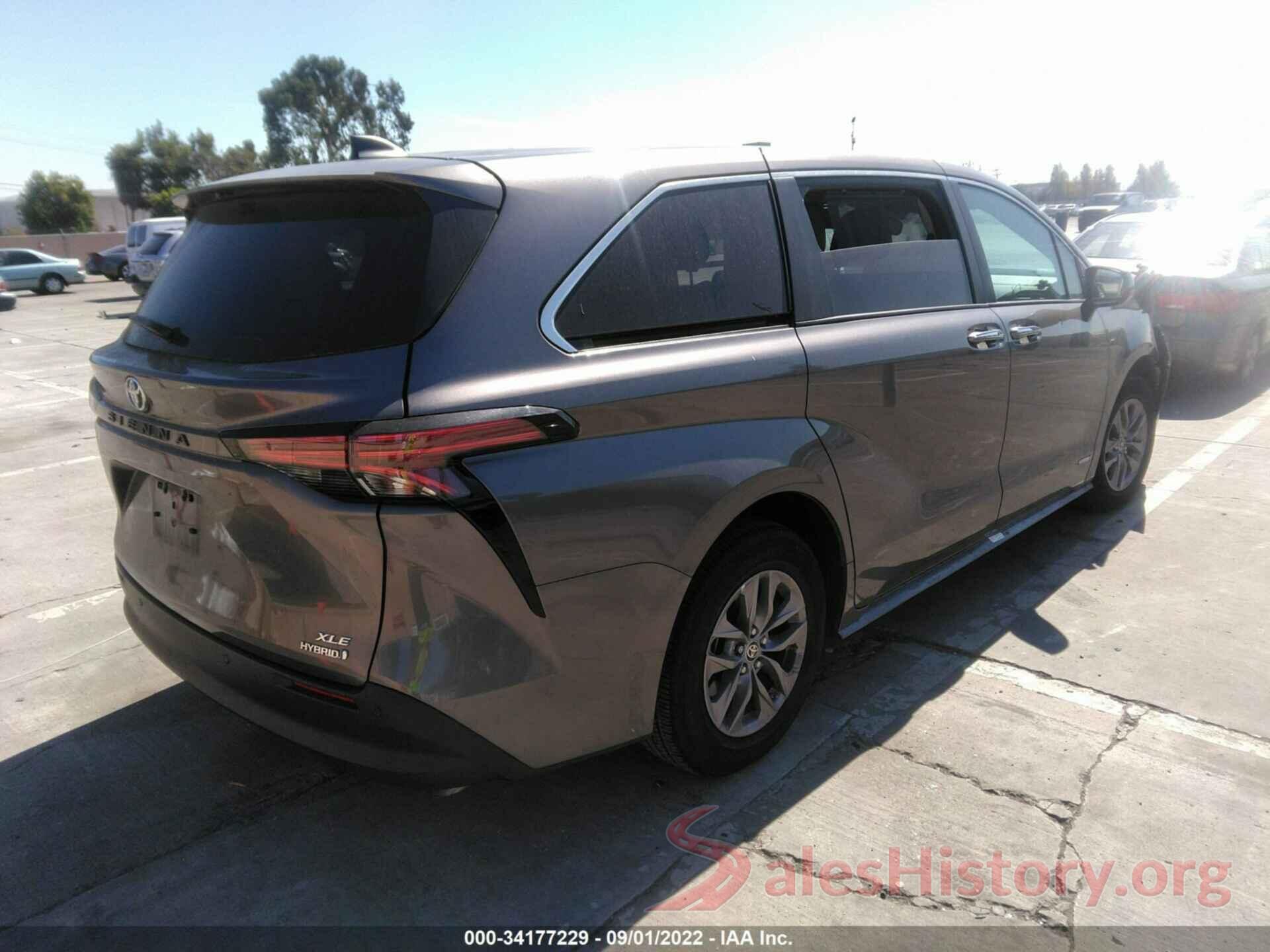 5TDYRKEC1MS064655 2021 TOYOTA SIENNA