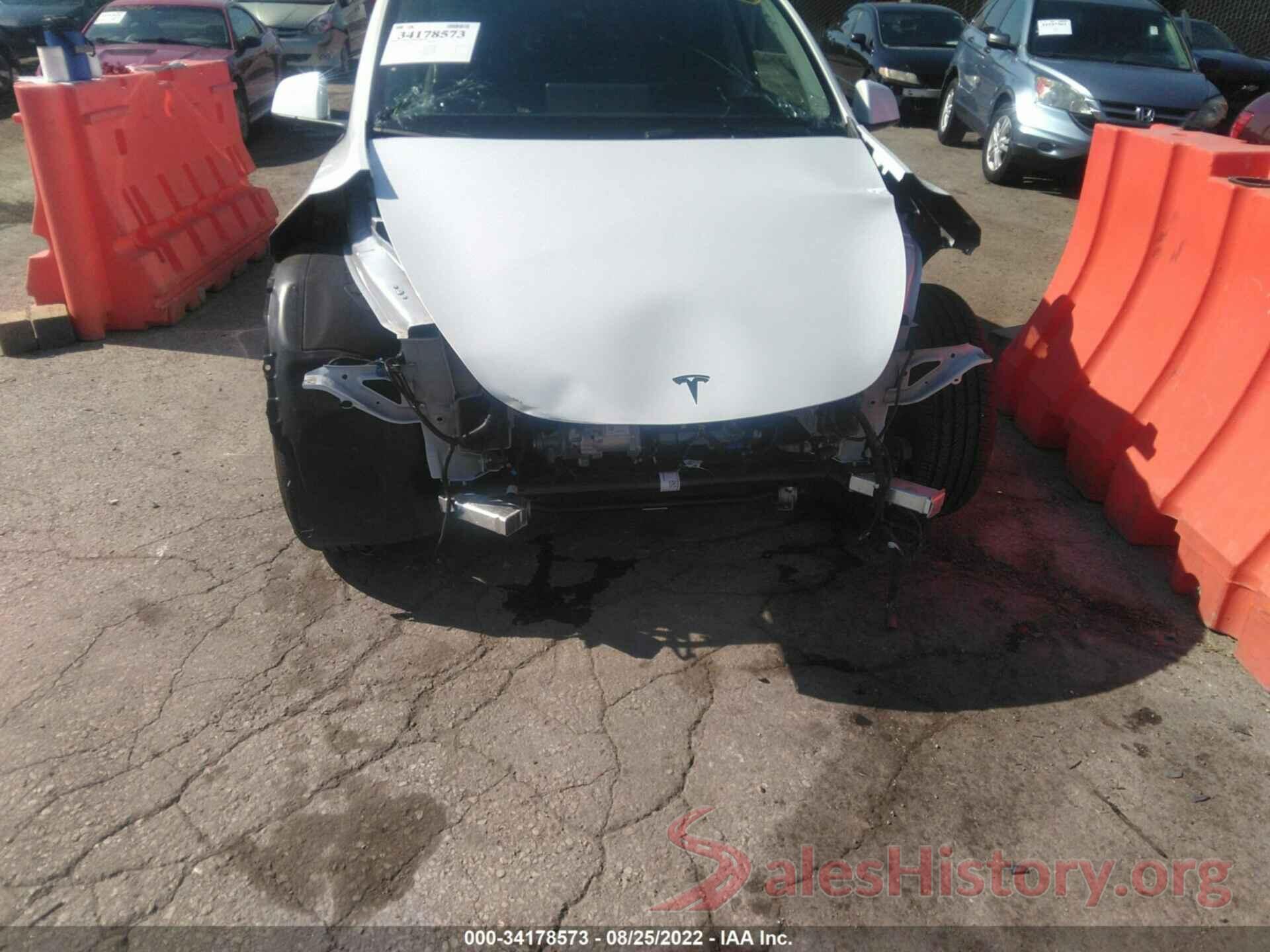 7SAYGDEF8NF382034 2022 TESLA MODEL Y