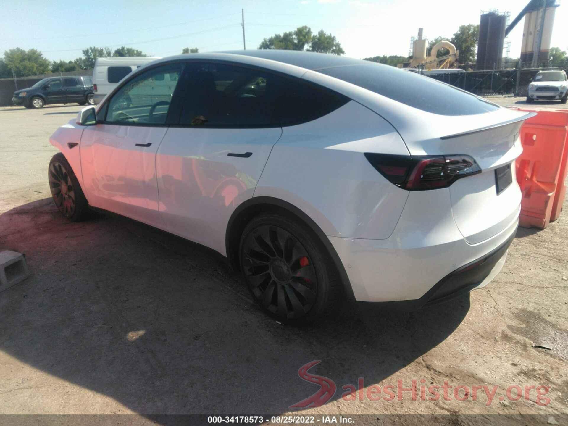 7SAYGDEF8NF382034 2022 TESLA MODEL Y