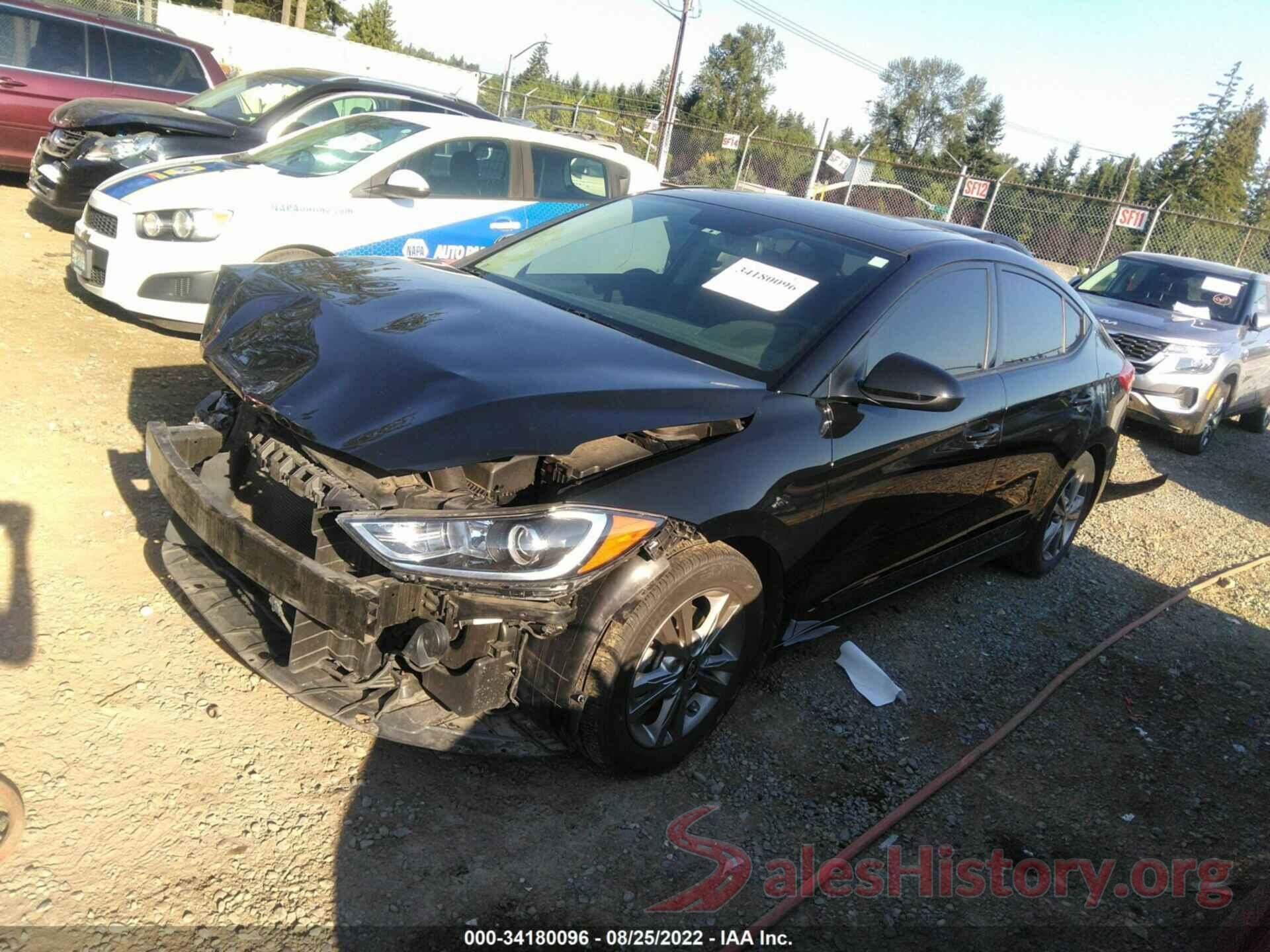 5NPD84LF7JH374756 2018 HYUNDAI ELANTRA